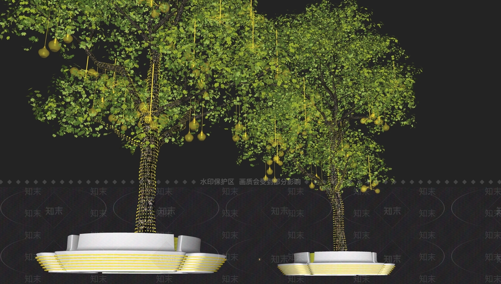 现代灯具组合SU模型下载【ID:1185747736】