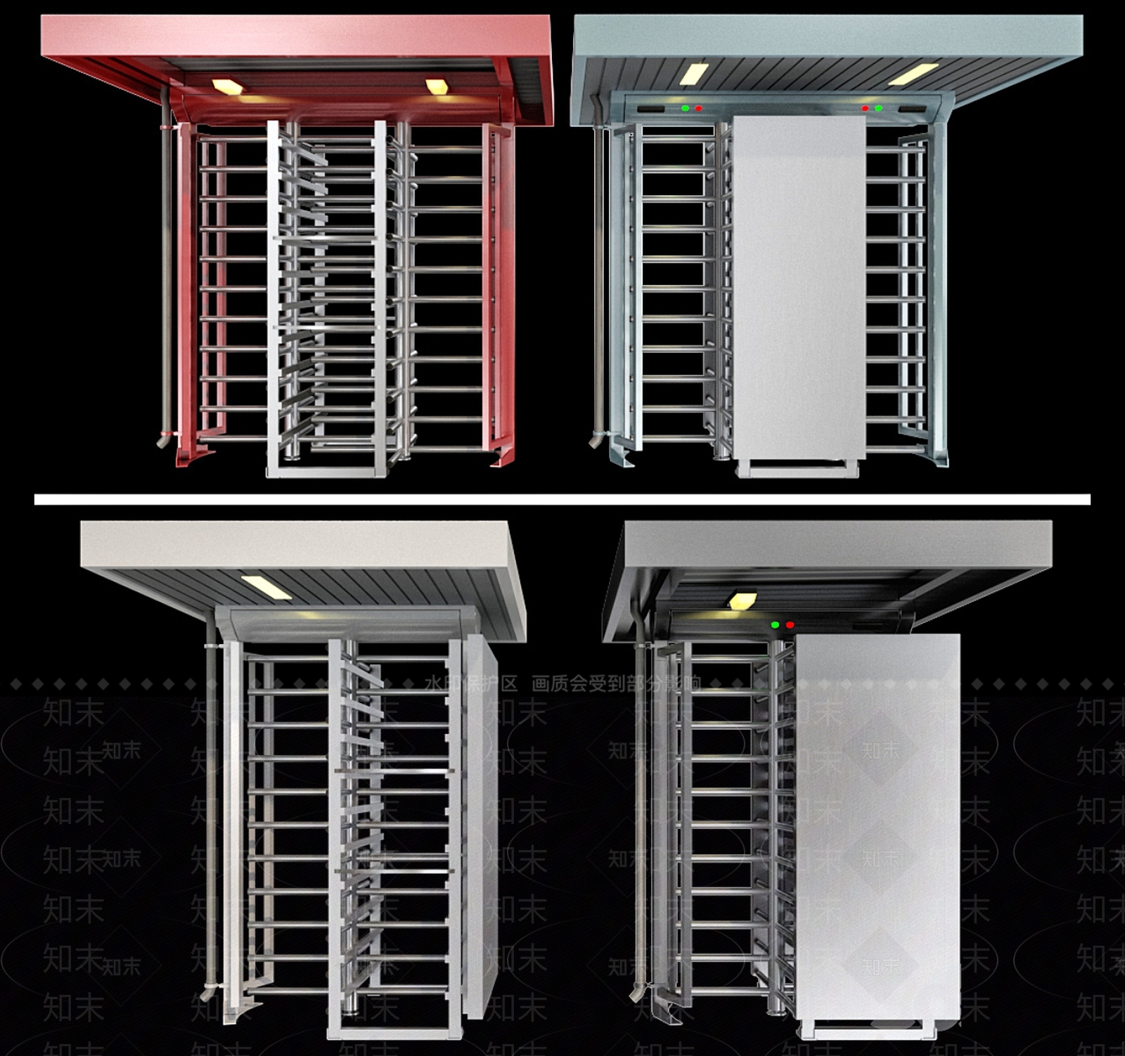 现代简约旋转门3D模型下载【ID:1185752068】