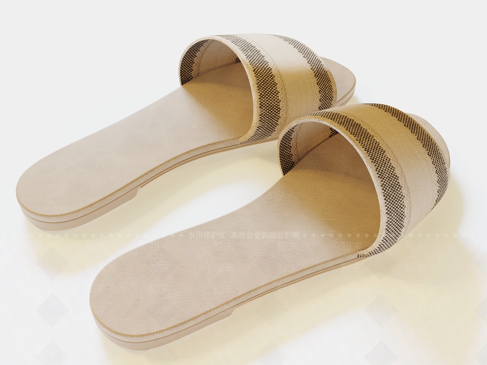 现代拖鞋3D模型下载【ID:1185752783】