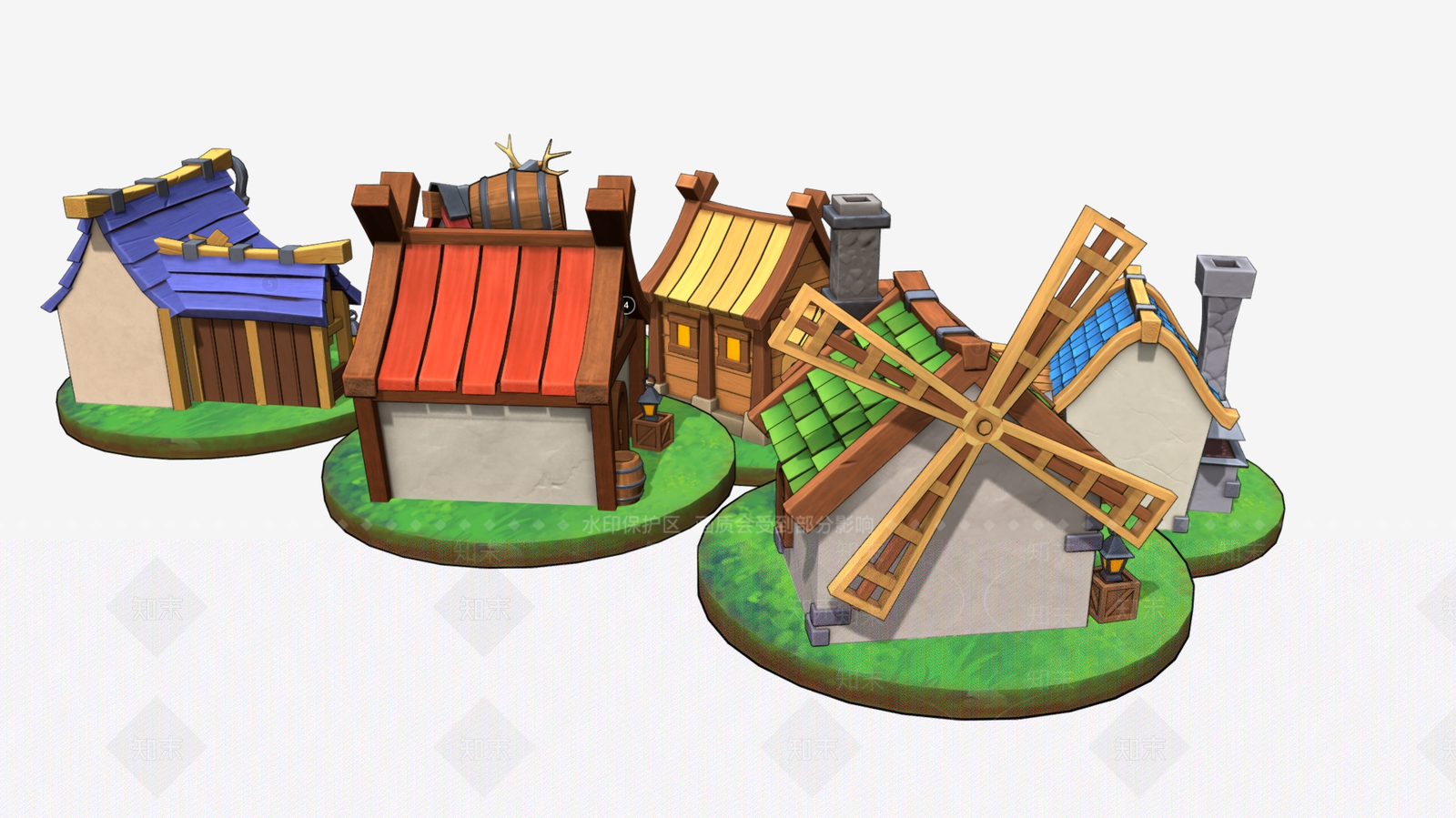 现代艺术风格建筑3D模型下载【ID:1185756116】