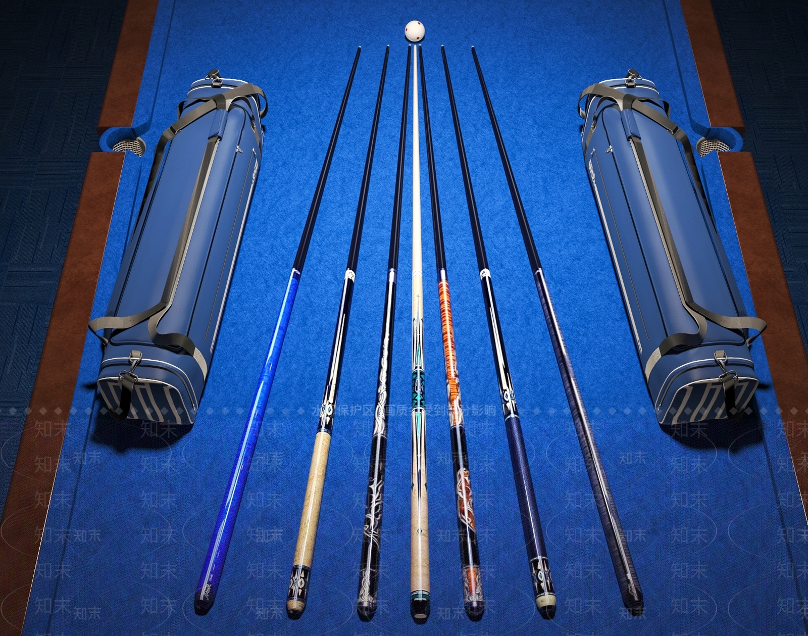 台球桌3D模型下载【ID:1185757493】