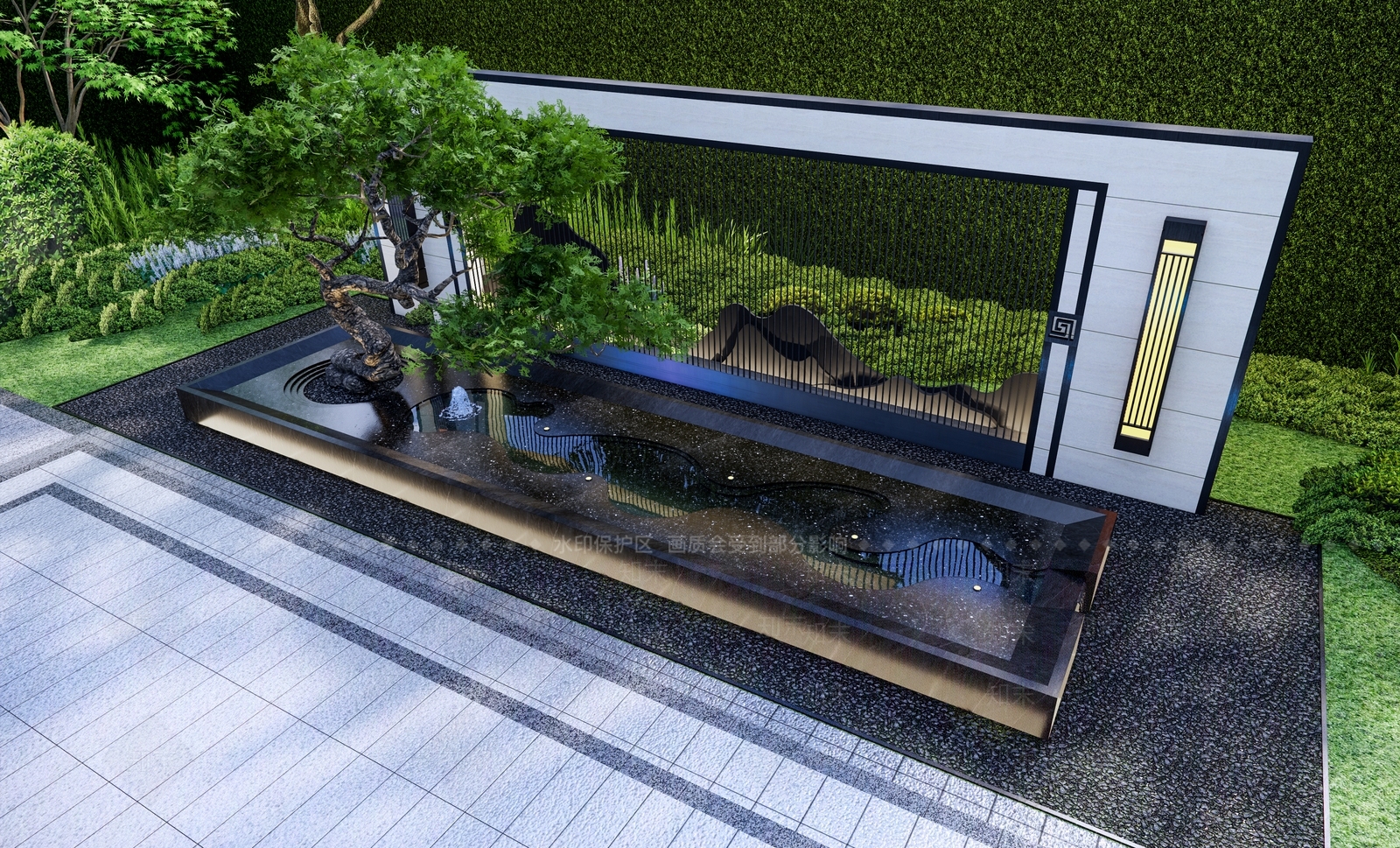 现代水景SU模型下载【ID:1185757601】