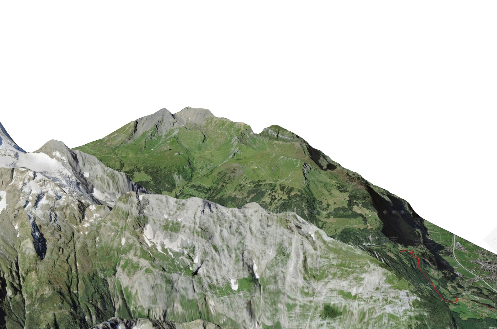 现代山SU模型下载【ID:1185757741】