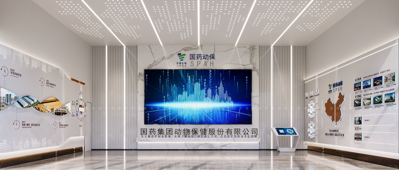 现代办公大厅3D模型下载【ID:1185758625】