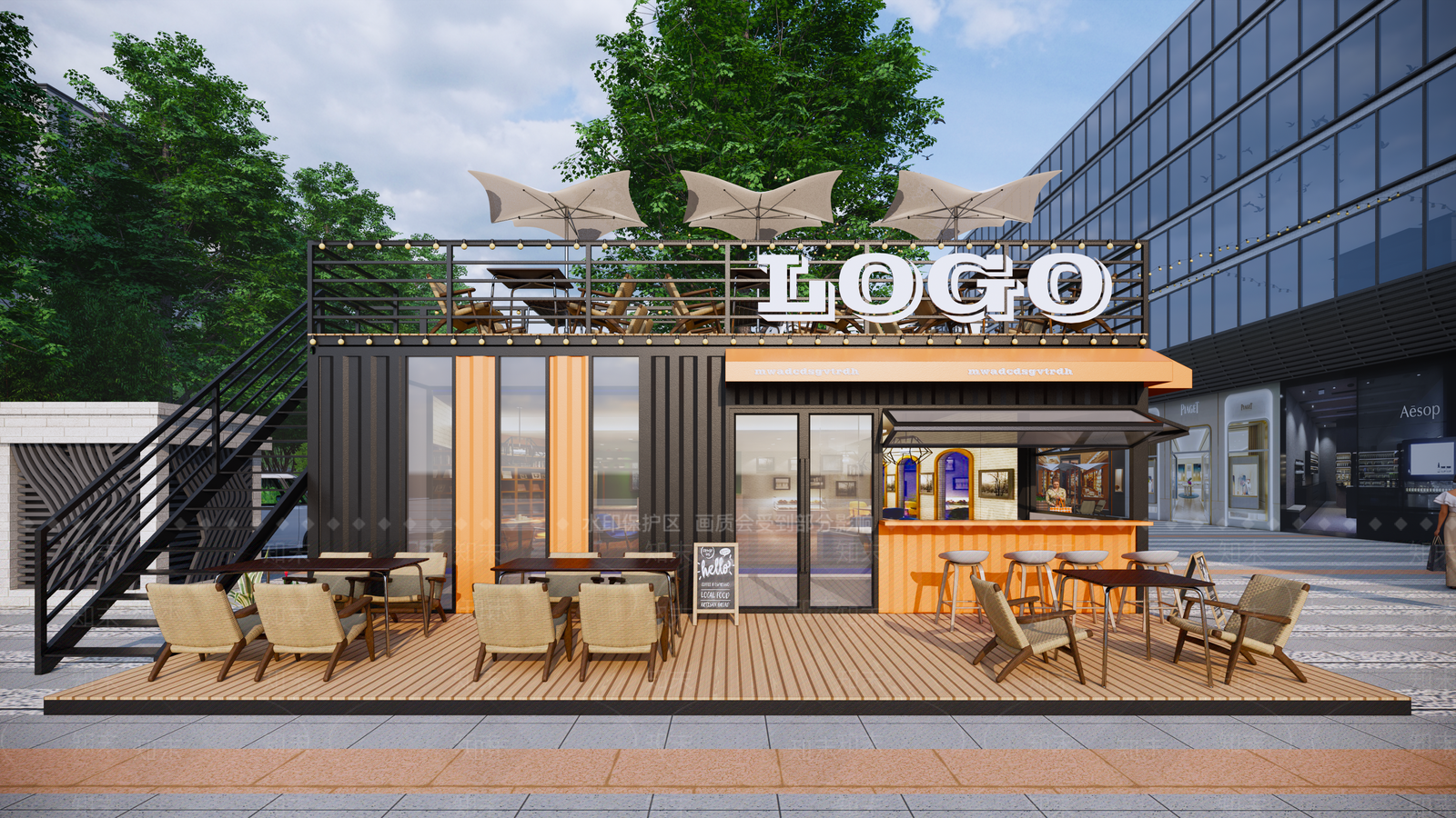 集装箱SU模型下载【ID:1185760937】