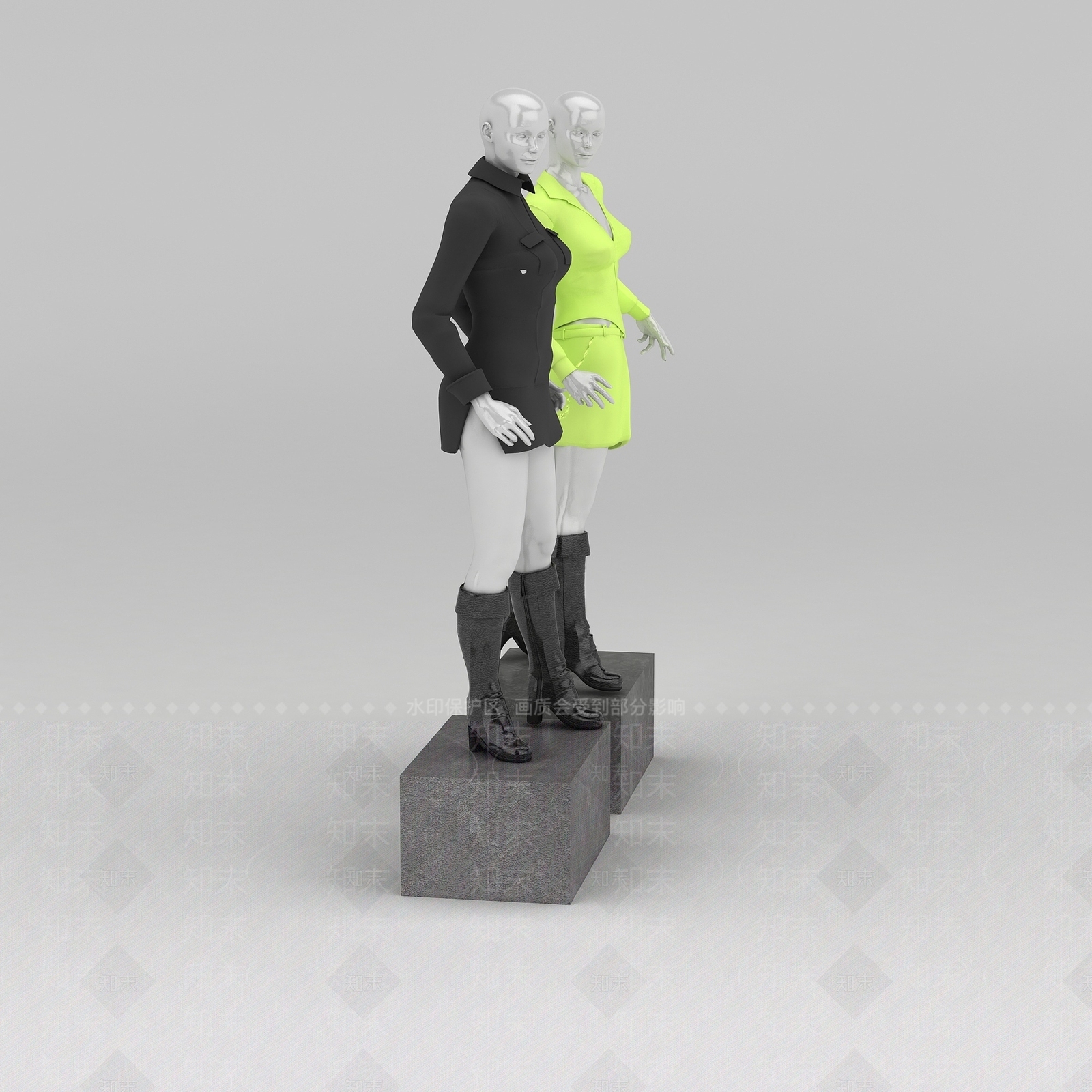 现代妆台妆凳3D模型下载【ID:1185762650】