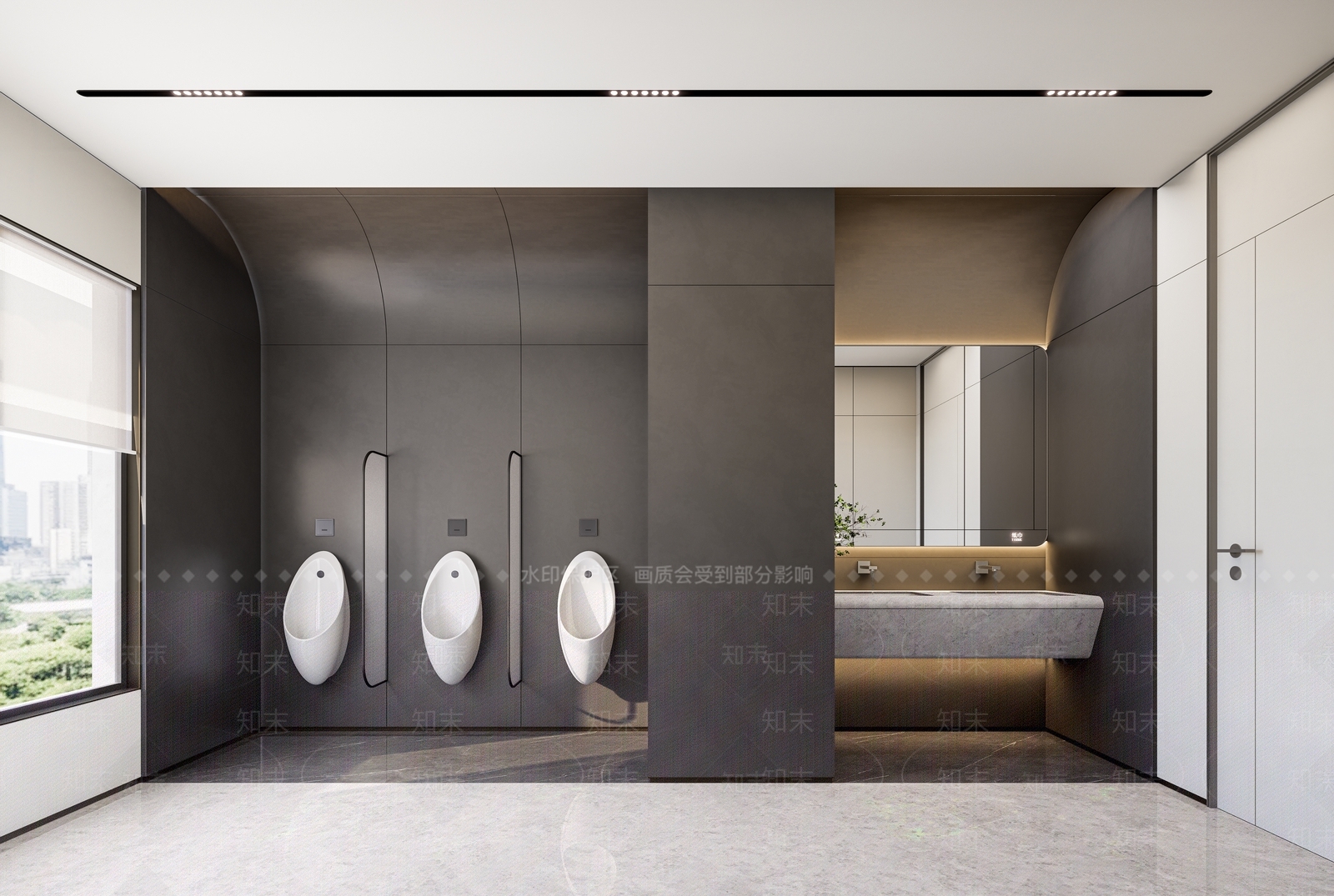 现代公共卫生间SU模型下载【ID:1185763193】