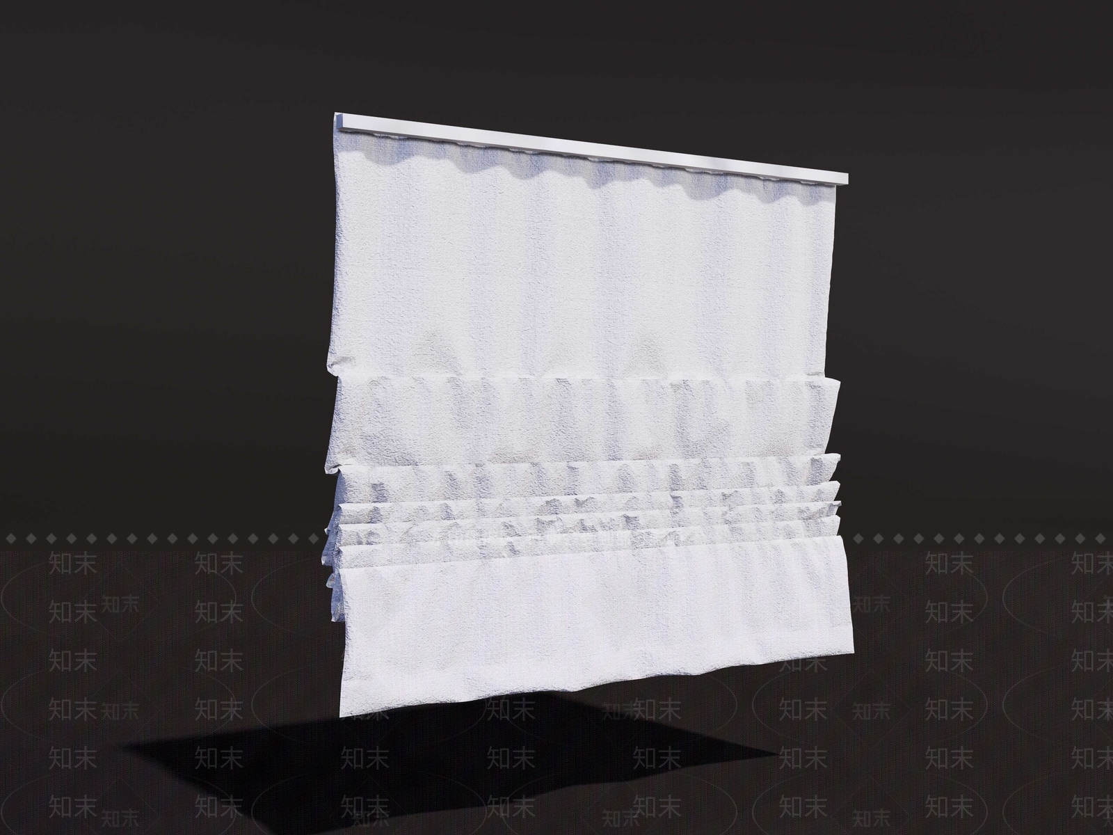 欧式窗帘SU模型下载【ID:1185775865】