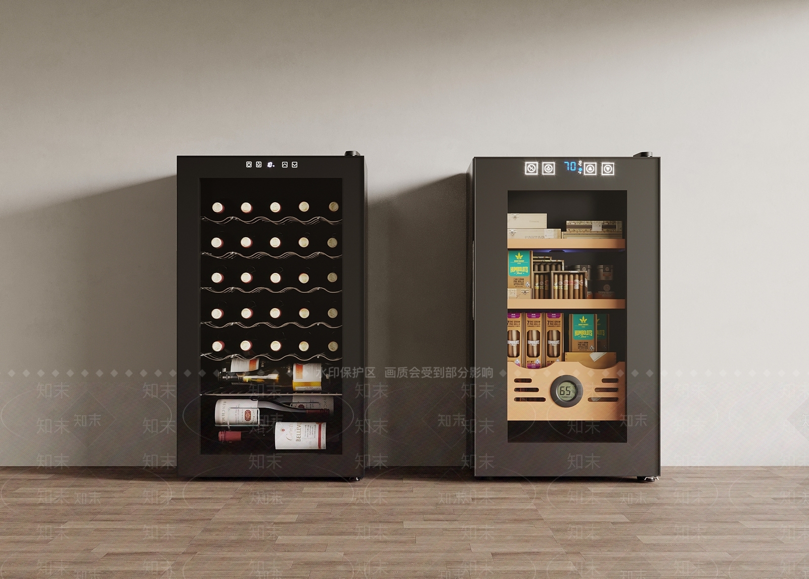 现代酒柜3D模型下载【ID:1185776606】