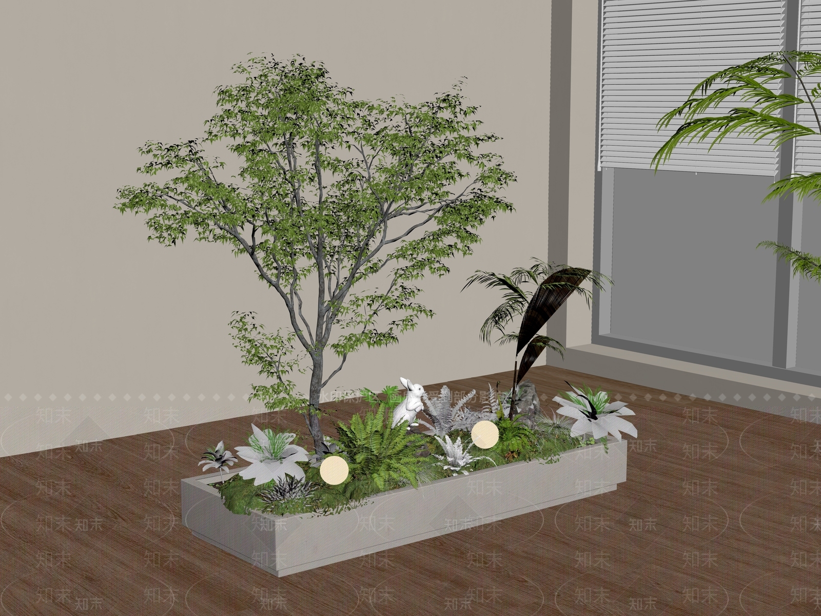 植物组合SU模型下载【ID:1185780584】