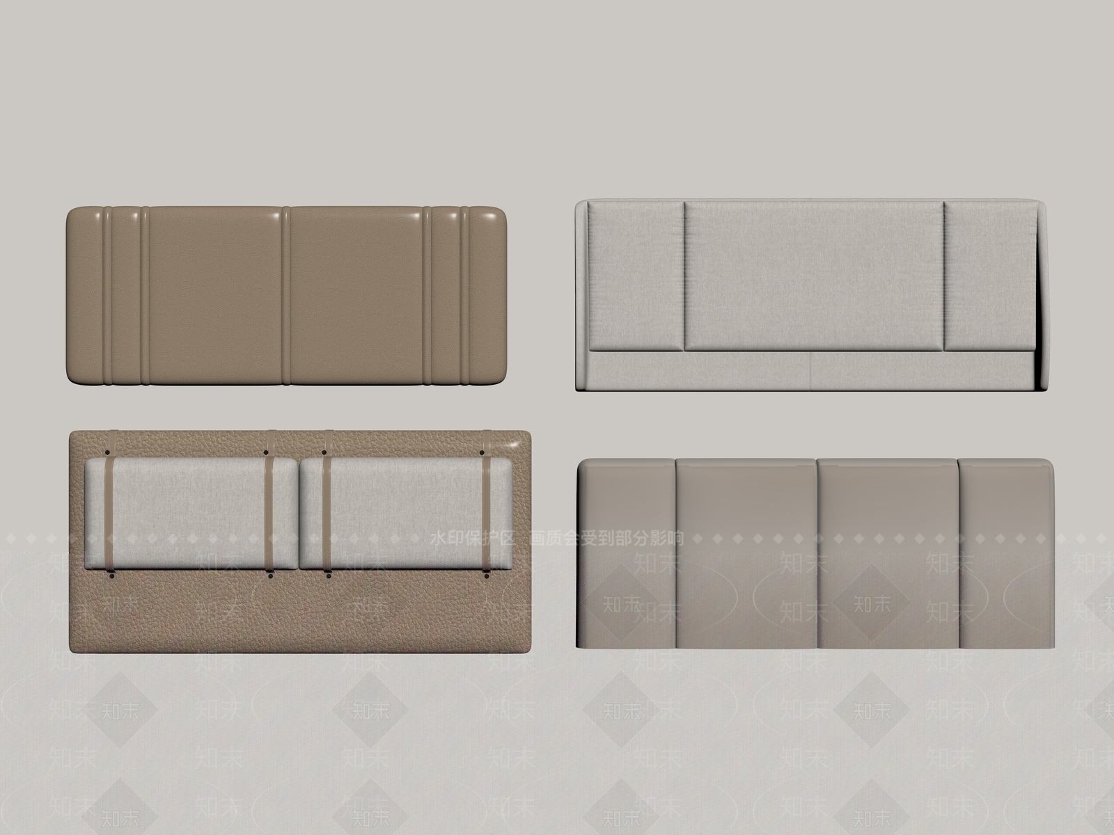 现代床品SU模型下载【ID:1185786287】