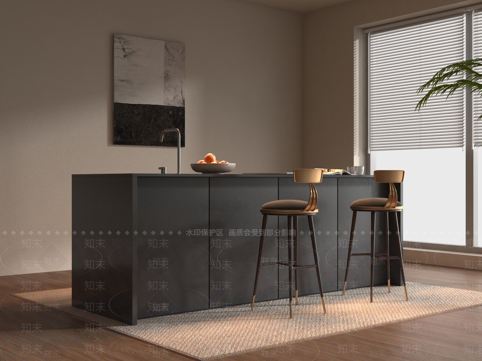 吧台3D模型下载【ID:1185788315】