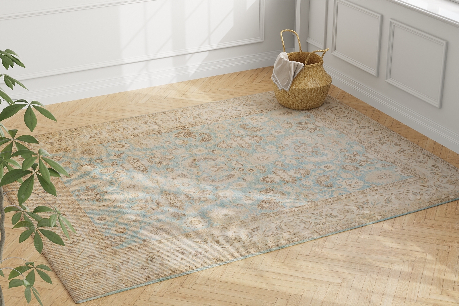 美式欧式地毯3D模型下载【ID:1185789239】