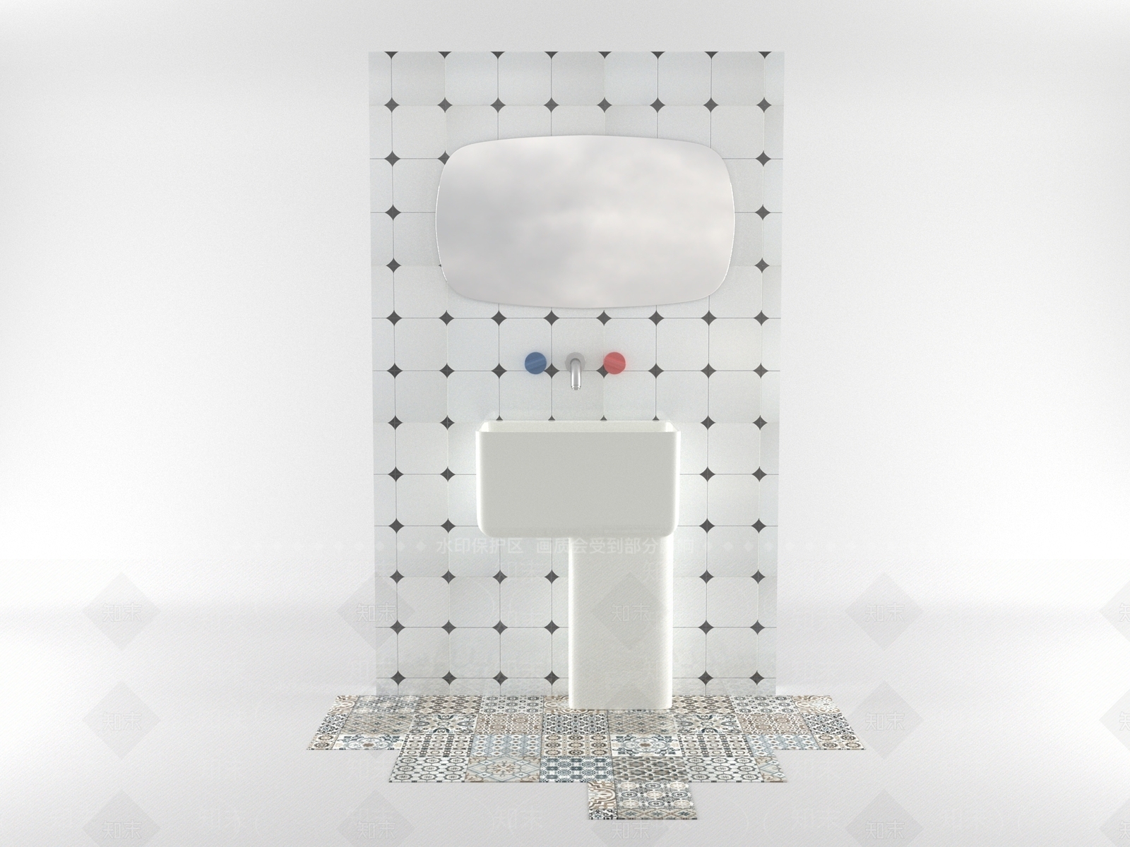 洗手台3D模型下载【ID:1185790872】