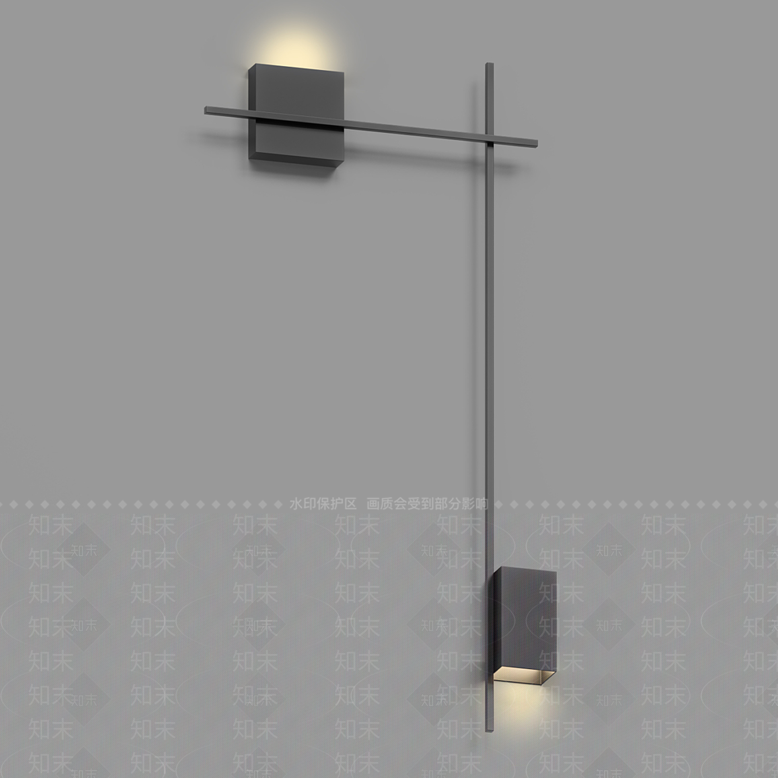 现代壁灯3D模型下载【ID:1185792449】