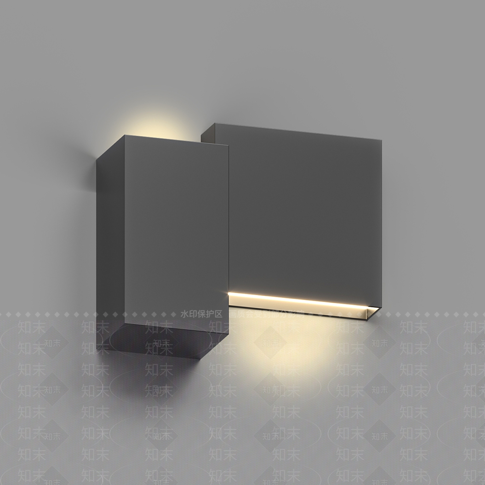 现代壁灯3D模型下载【ID:1185792449】