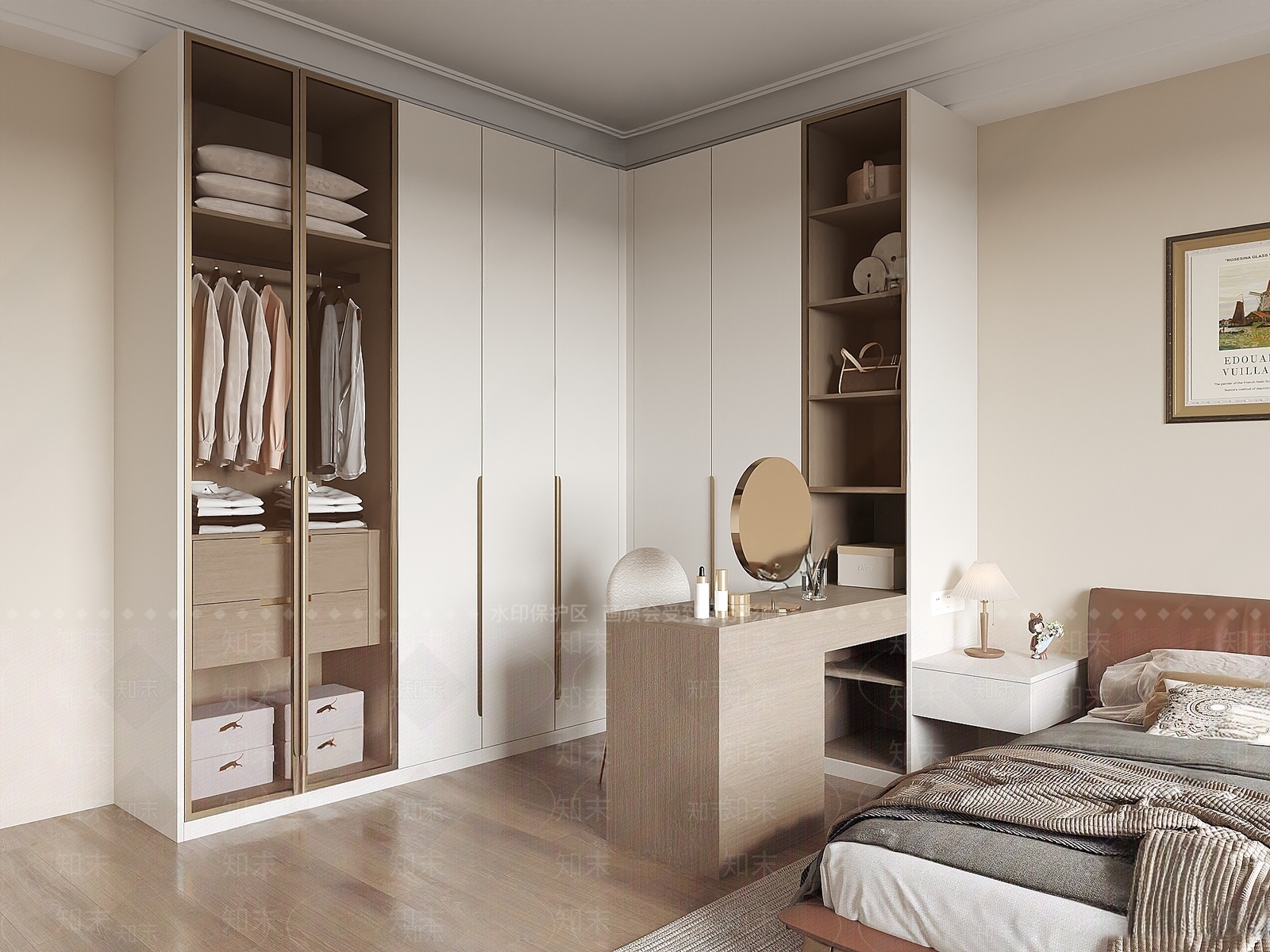 现代家居卧室SU模型下载【ID:1185793373】