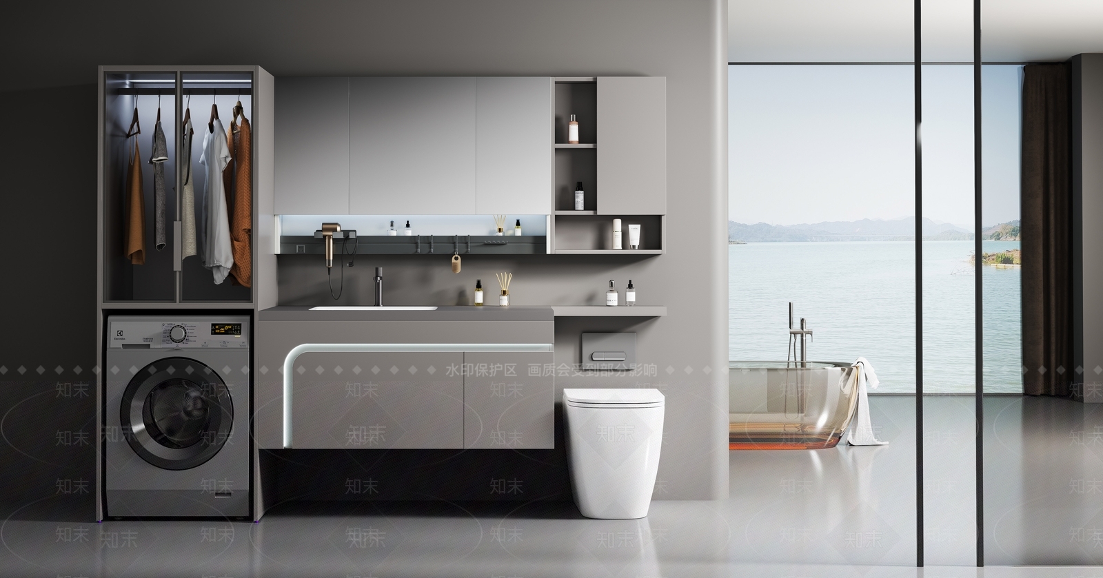 浴室柜3D模型下载【ID:1185794046】