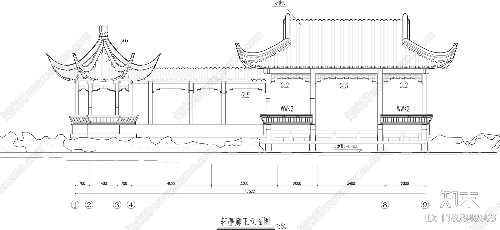 其他古建筑施工图下载【ID:1185848603】