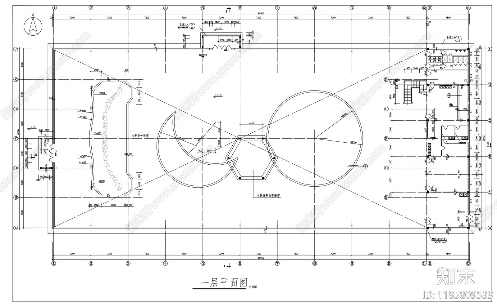 现代厂房施工图下载【ID:1185809539】