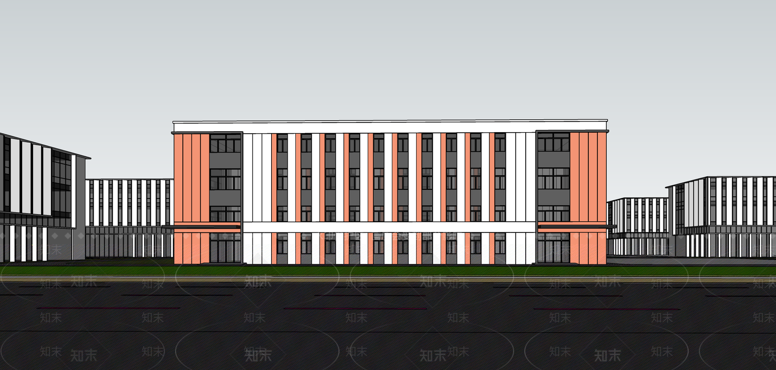 现代厂房SU模型下载【ID:1185809658】