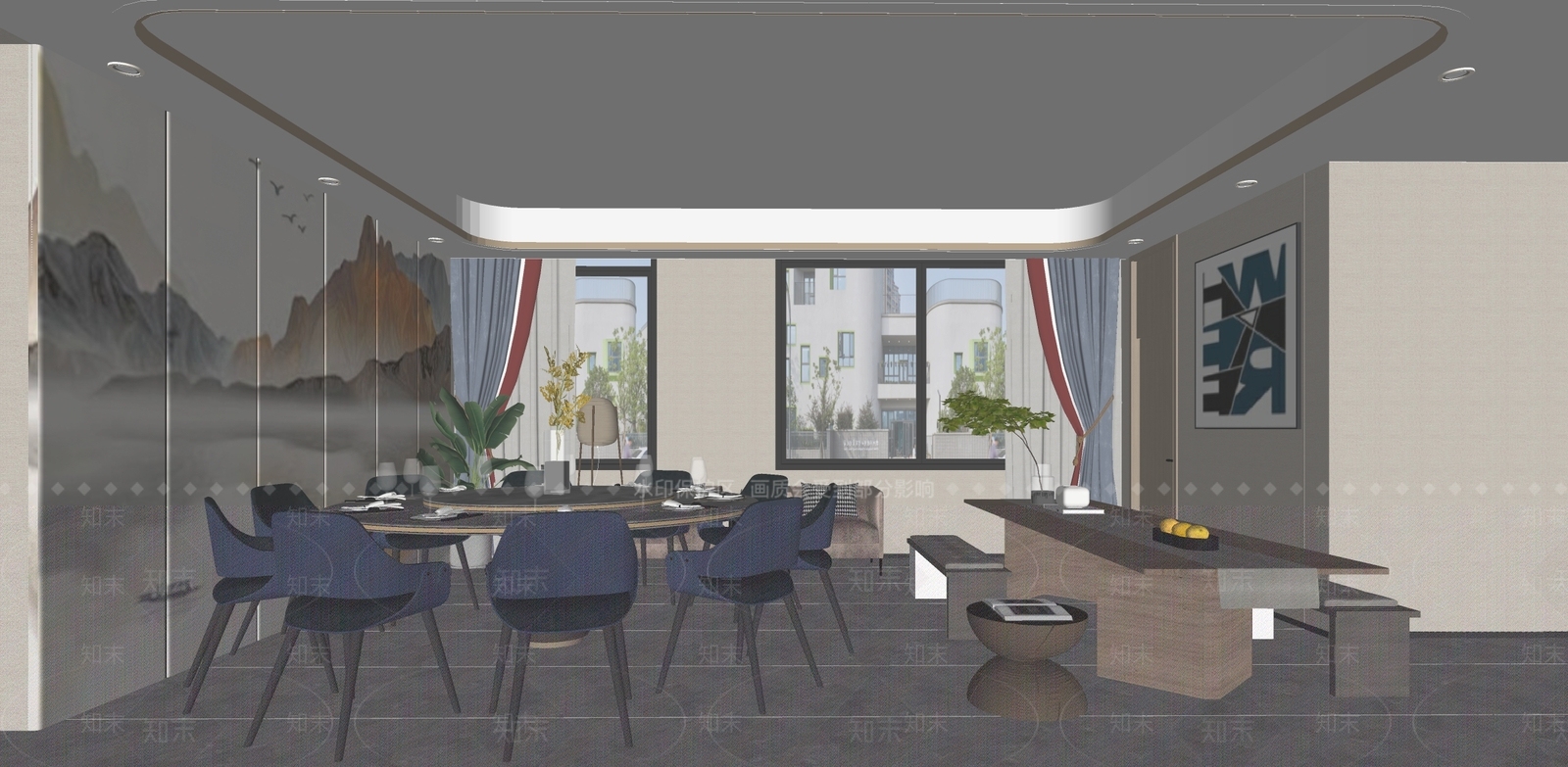 现代包厢SU模型下载【ID:1185810532】