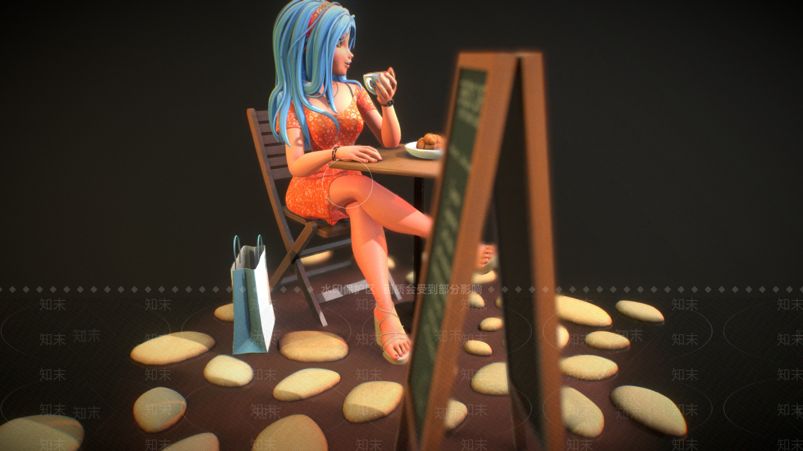 女人3D模型下载【ID:1185812935】