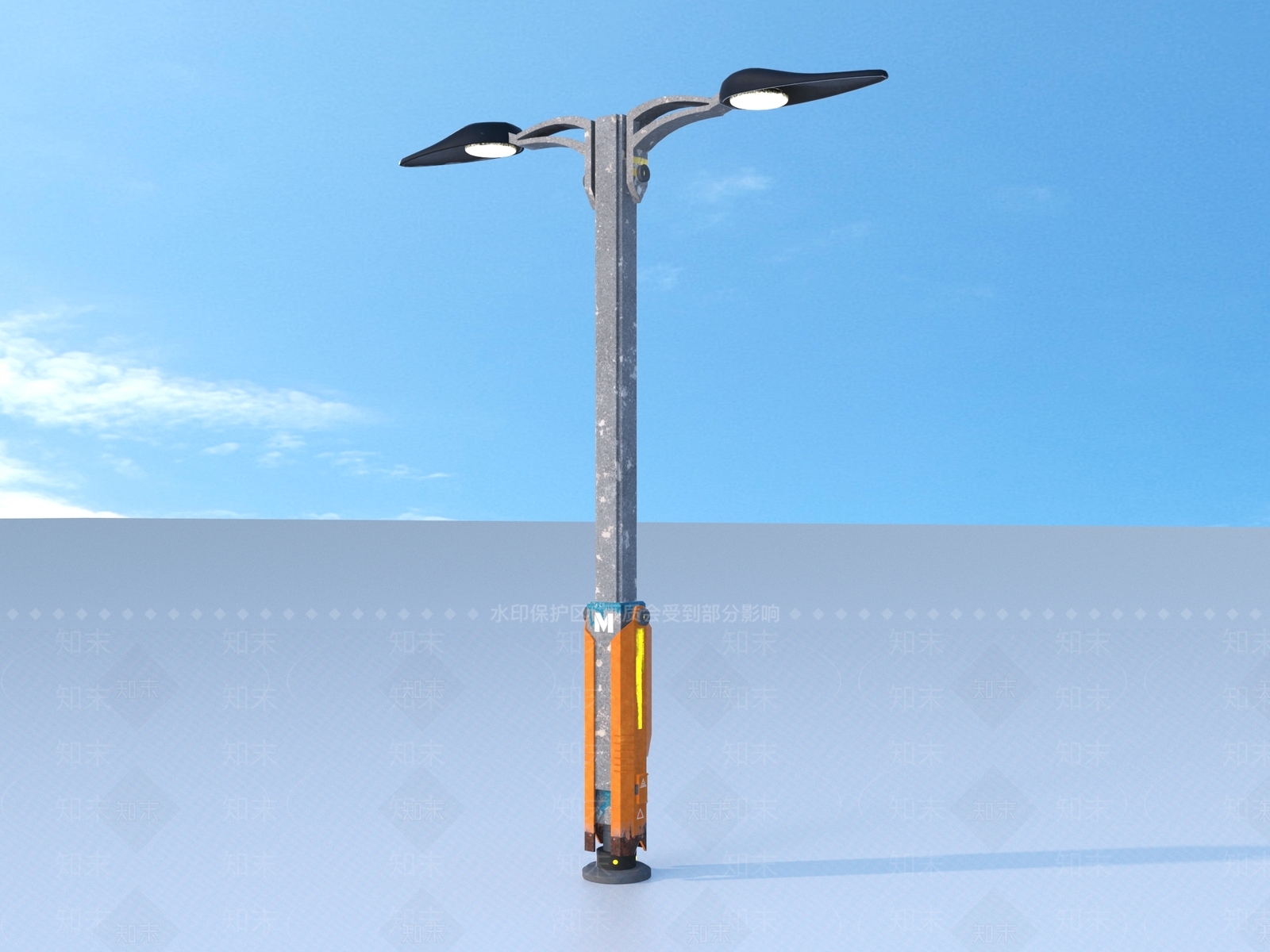 现代其他户外灯3D模型下载【ID:1185816351】