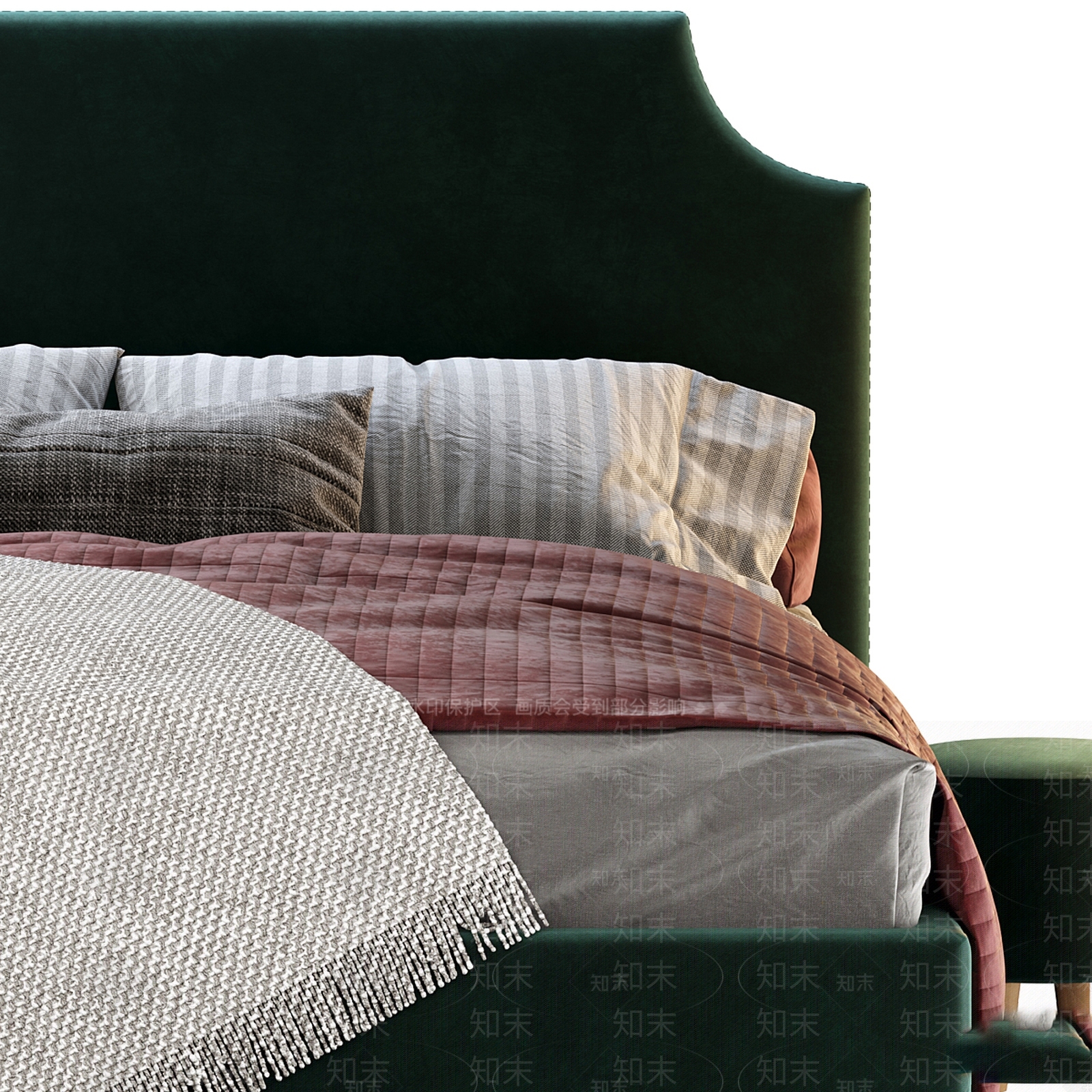 现代新中式儿童床3D模型下载【ID:1185824957】