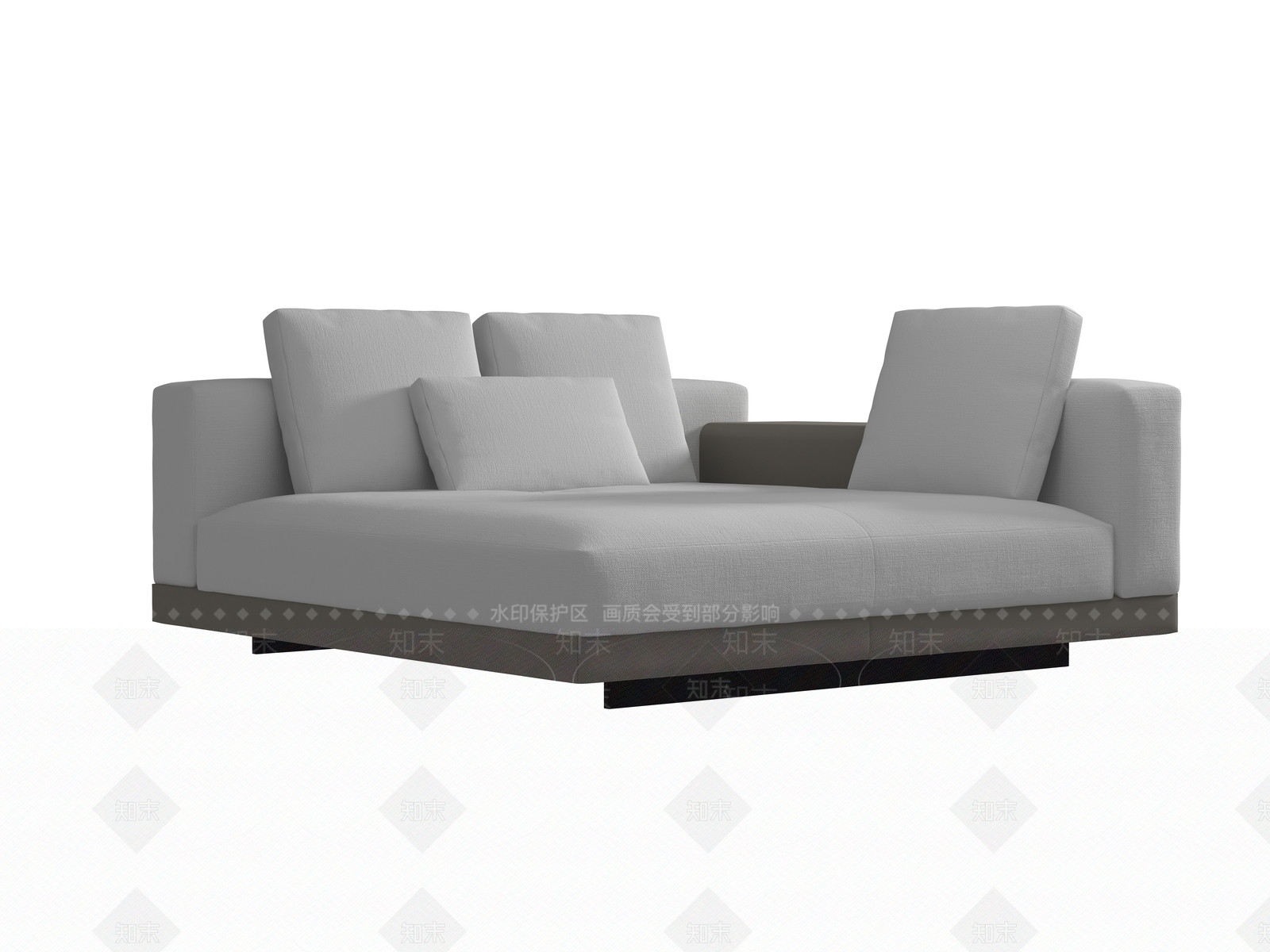 现代贵妃椅3D模型下载【ID:1185838018】