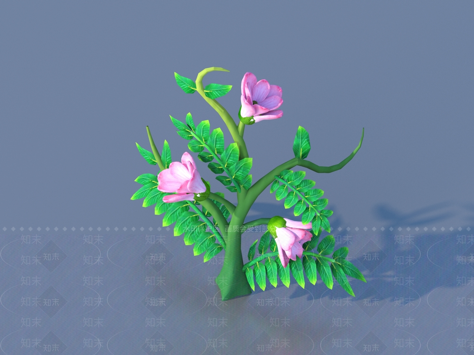 花草组合3D模型下载【ID:1185838250】