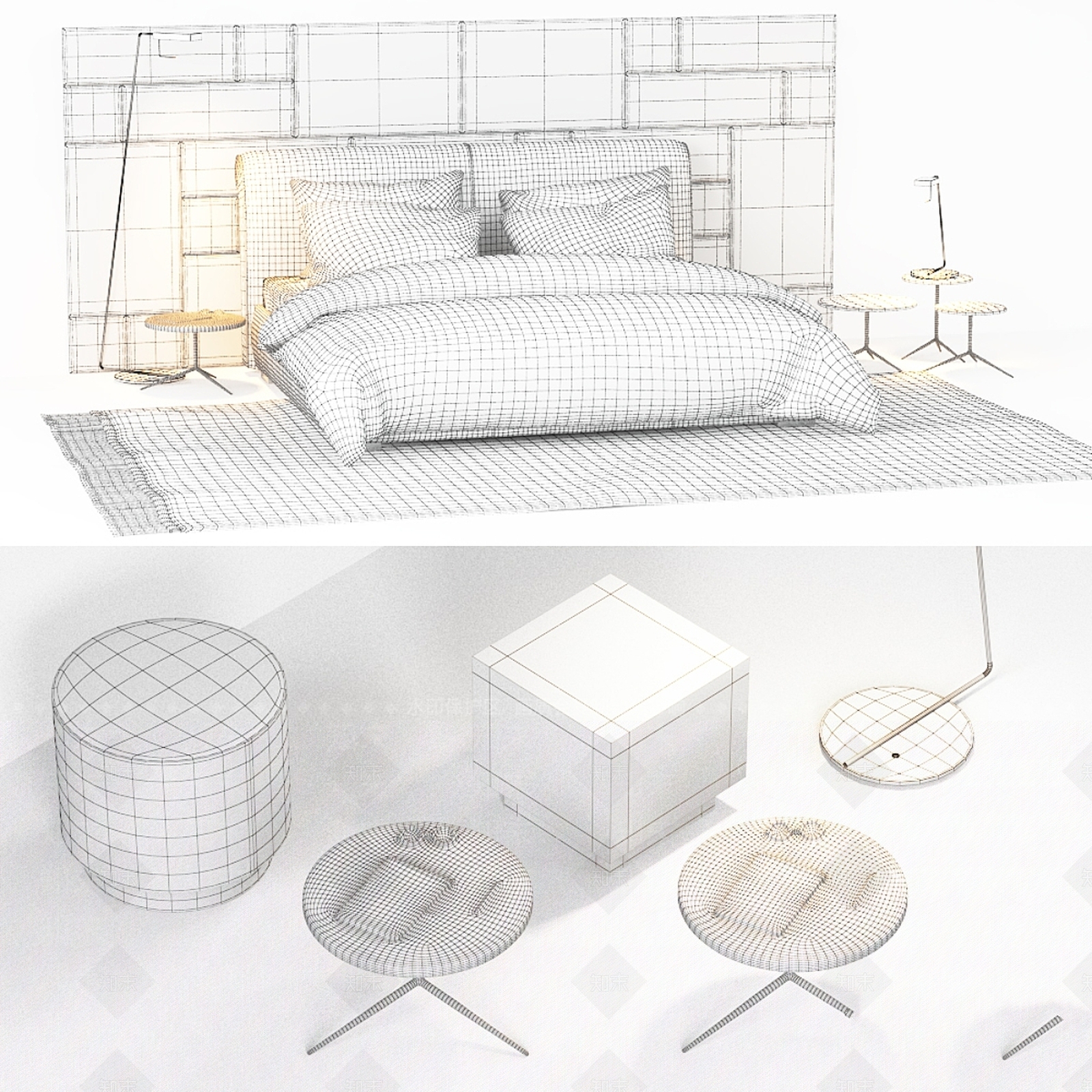 其他床3D模型下载【ID:1185839105】