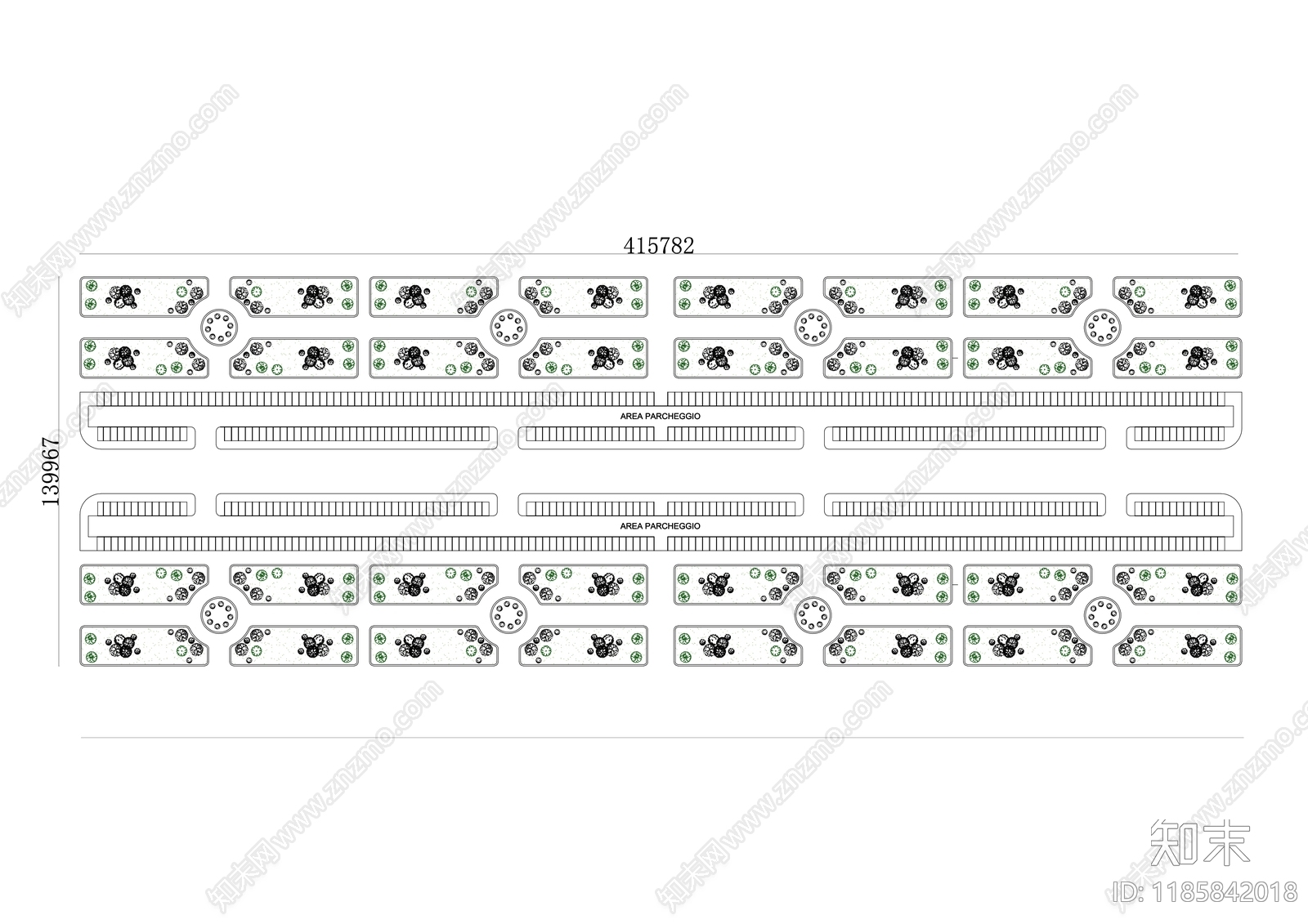 现代停车场施工图下载【ID:1185842018】
