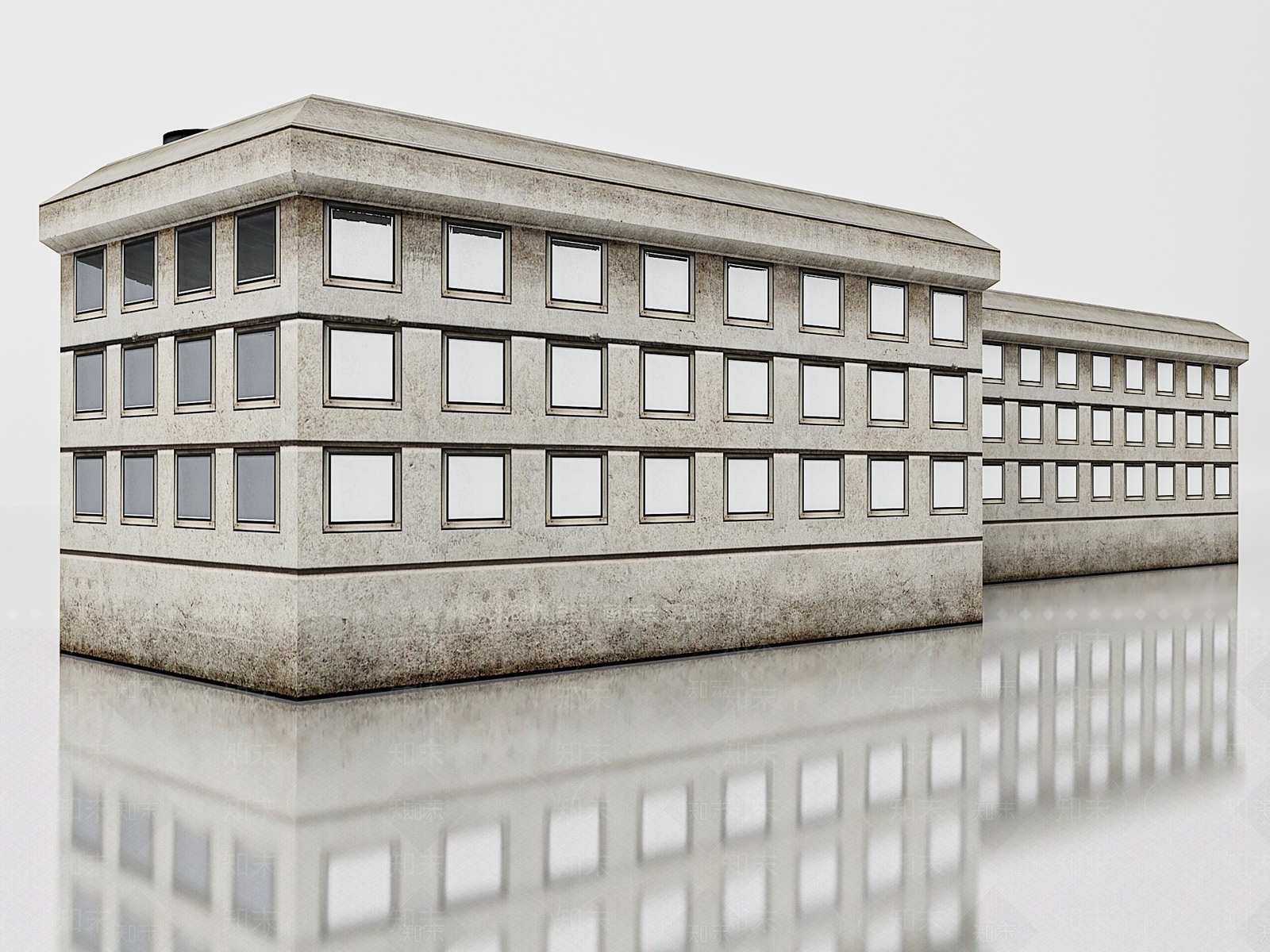 现代办公楼3D模型下载【ID:1185843178】