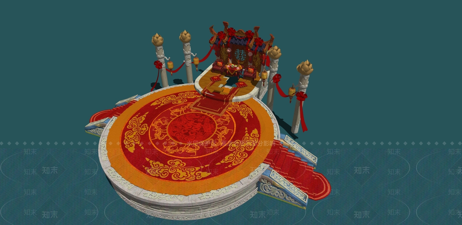 复古中古其他公共空间SU模型下载【ID:1185844548】