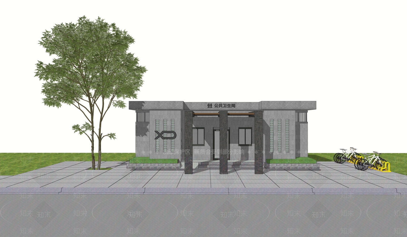 现代新中式其他景观小建筑SU模型下载【ID:1185852703】