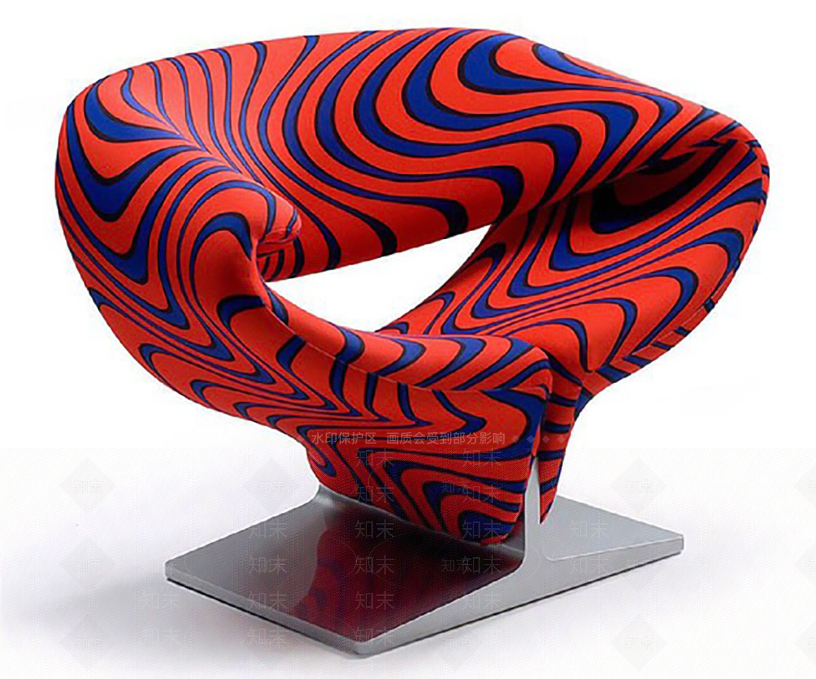 现代简约单人沙发3D模型下载【ID:1185863153】