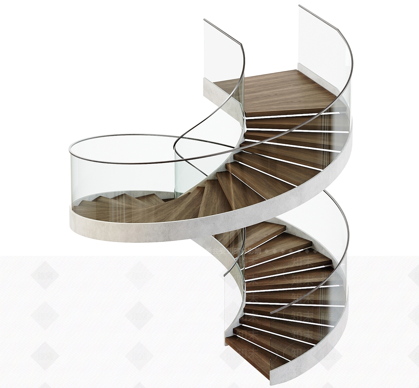 新中式中古楼梯3D模型下载【ID:1185865027】