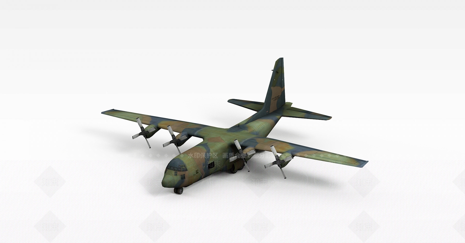 现代飞机3D模型下载【ID:1186351606】