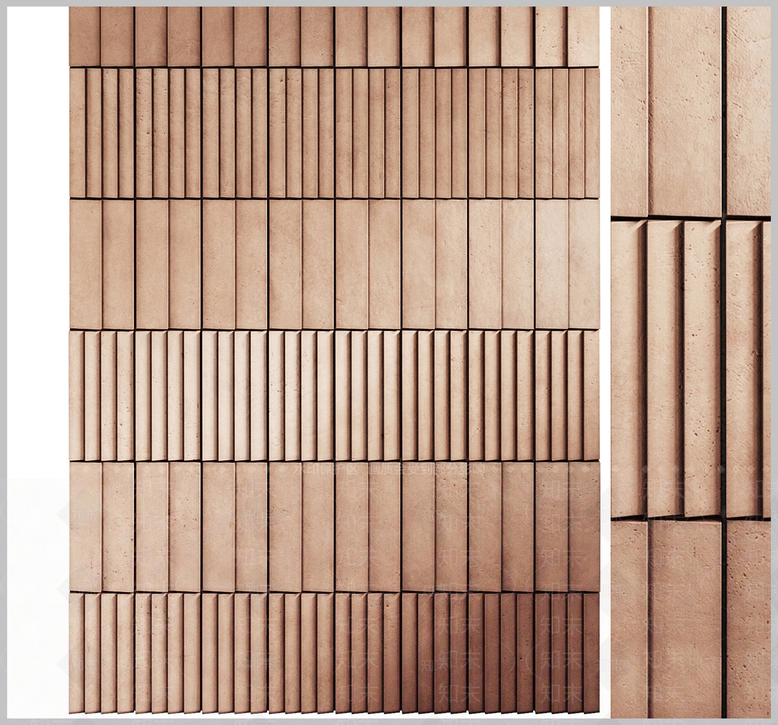 中古侘寂文化墙SU模型下载【ID:1185870389】