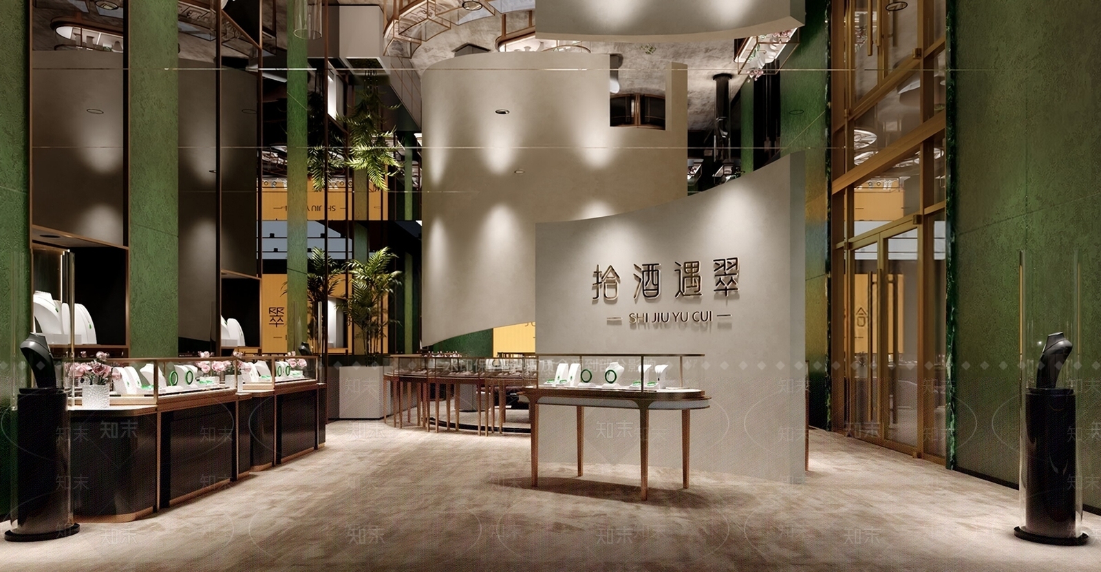 现代珠宝店SU模型下载【ID:1185872247】