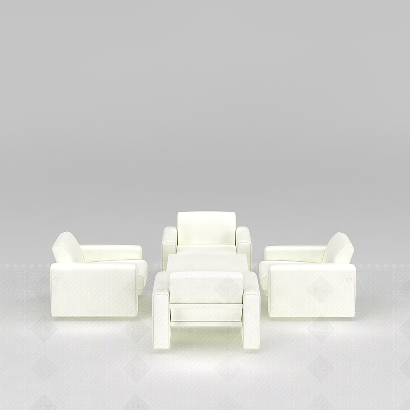 现代沙发组合3D模型下载【ID:1186368748】
