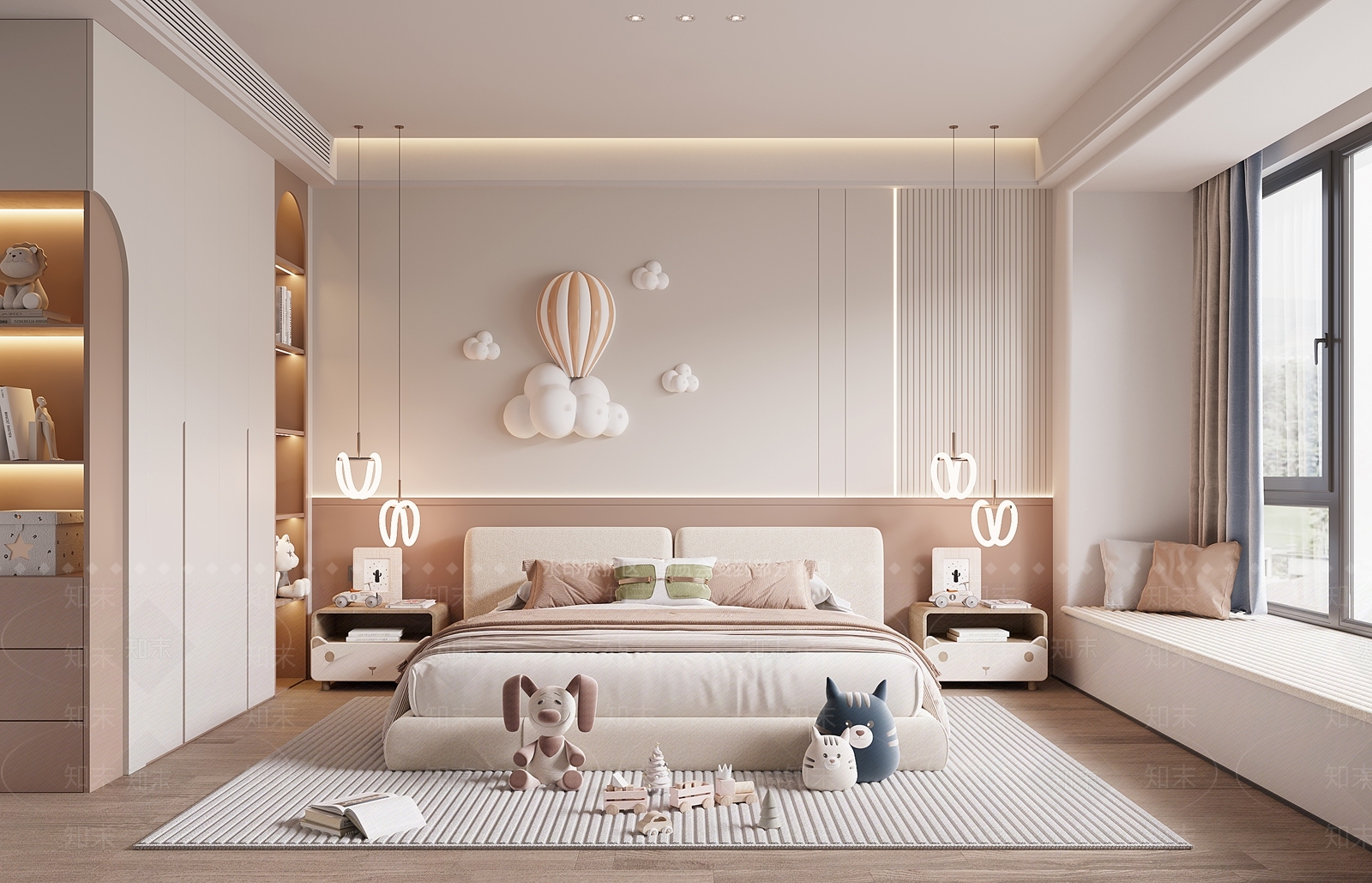 现代女孩房3D模型下载【ID:1185876427】