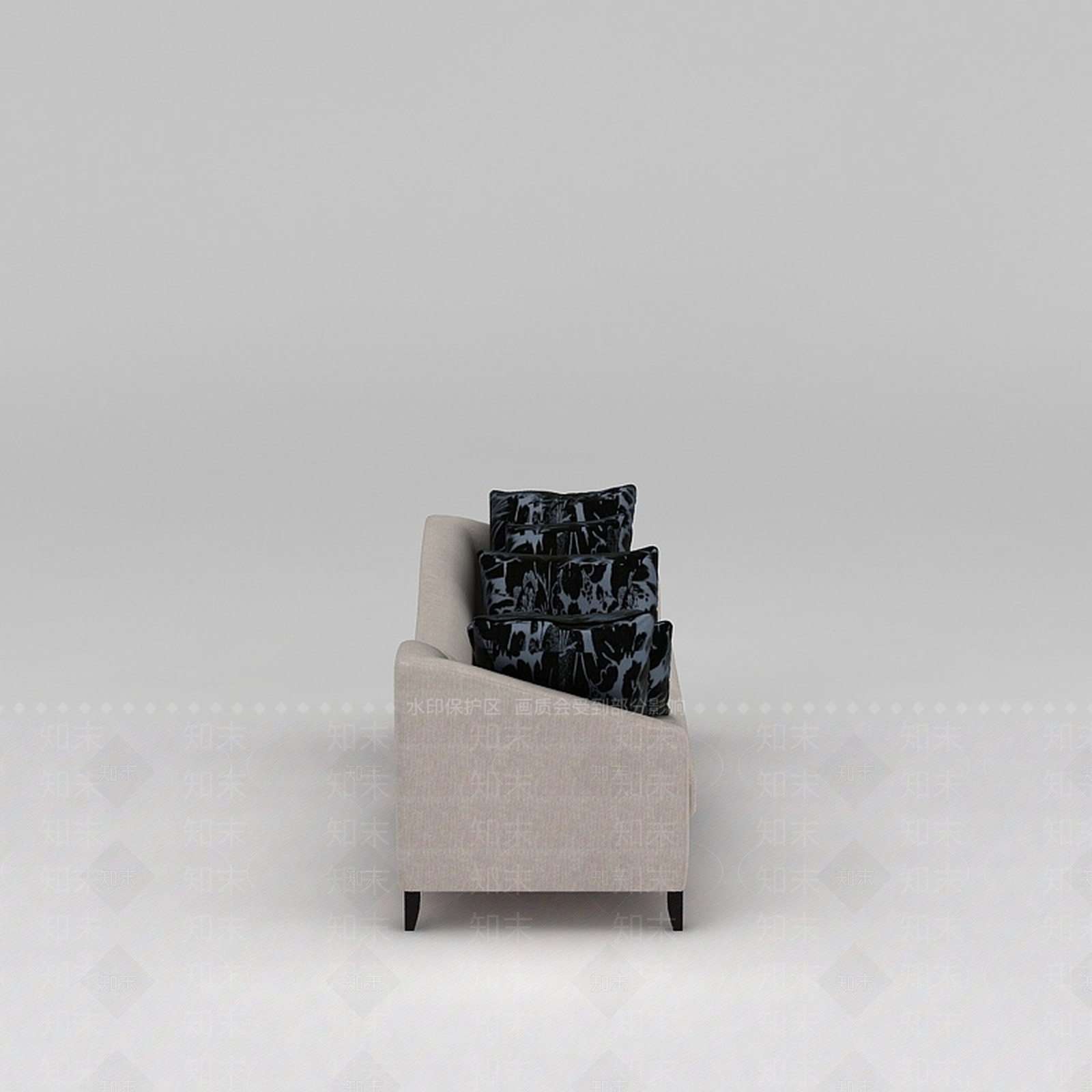 现代双人沙发3D模型下载【ID:1185876430】