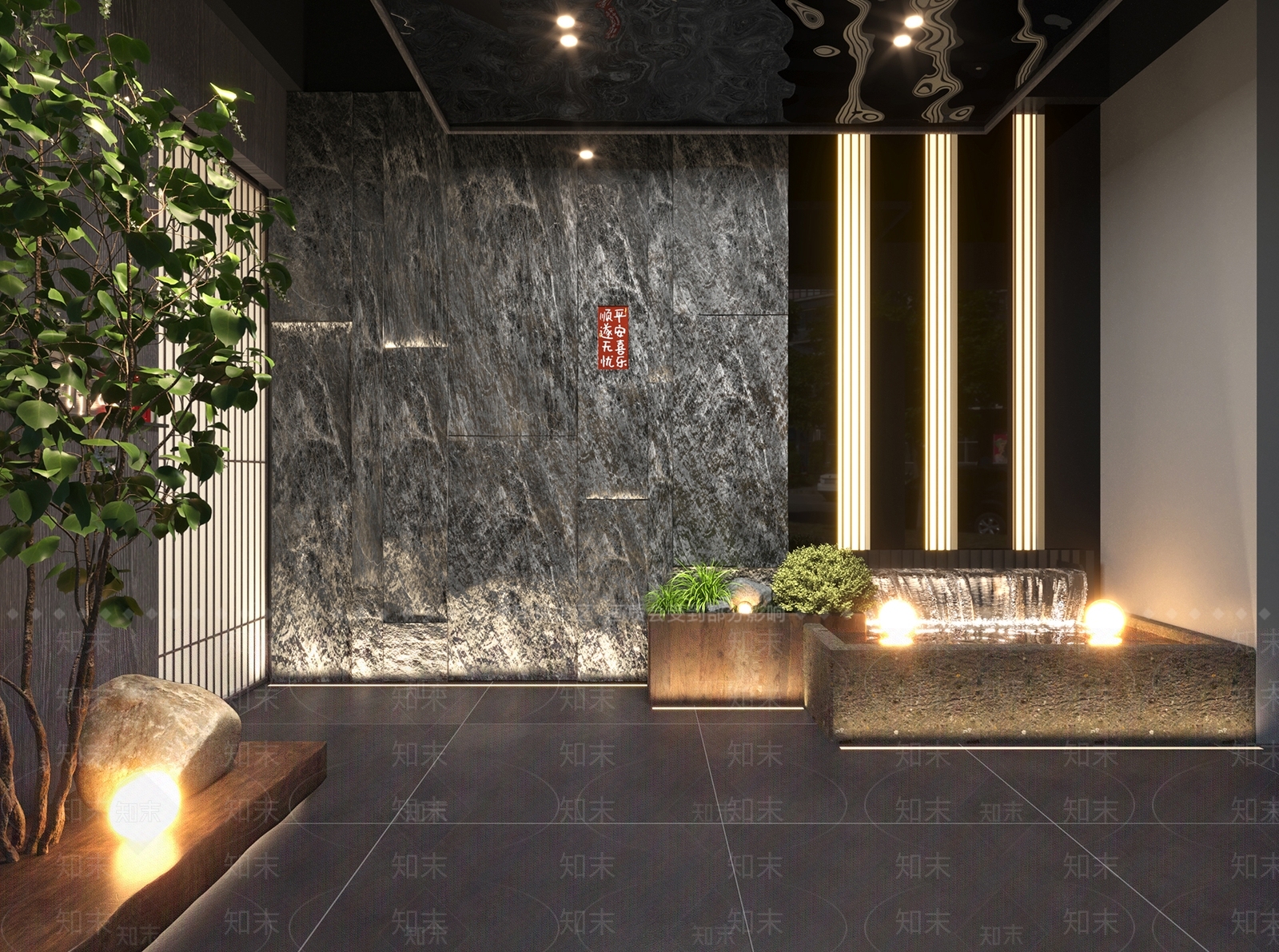 新中式中式茶馆3D模型下载【ID:1185891607】