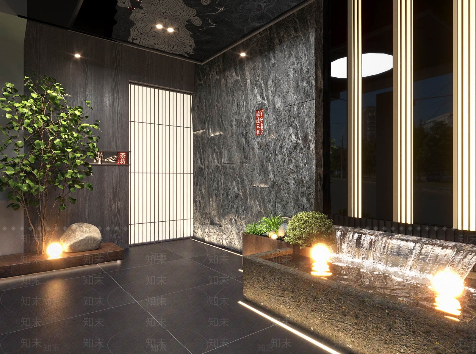 新中式中式茶馆3D模型下载【ID:1185891607】