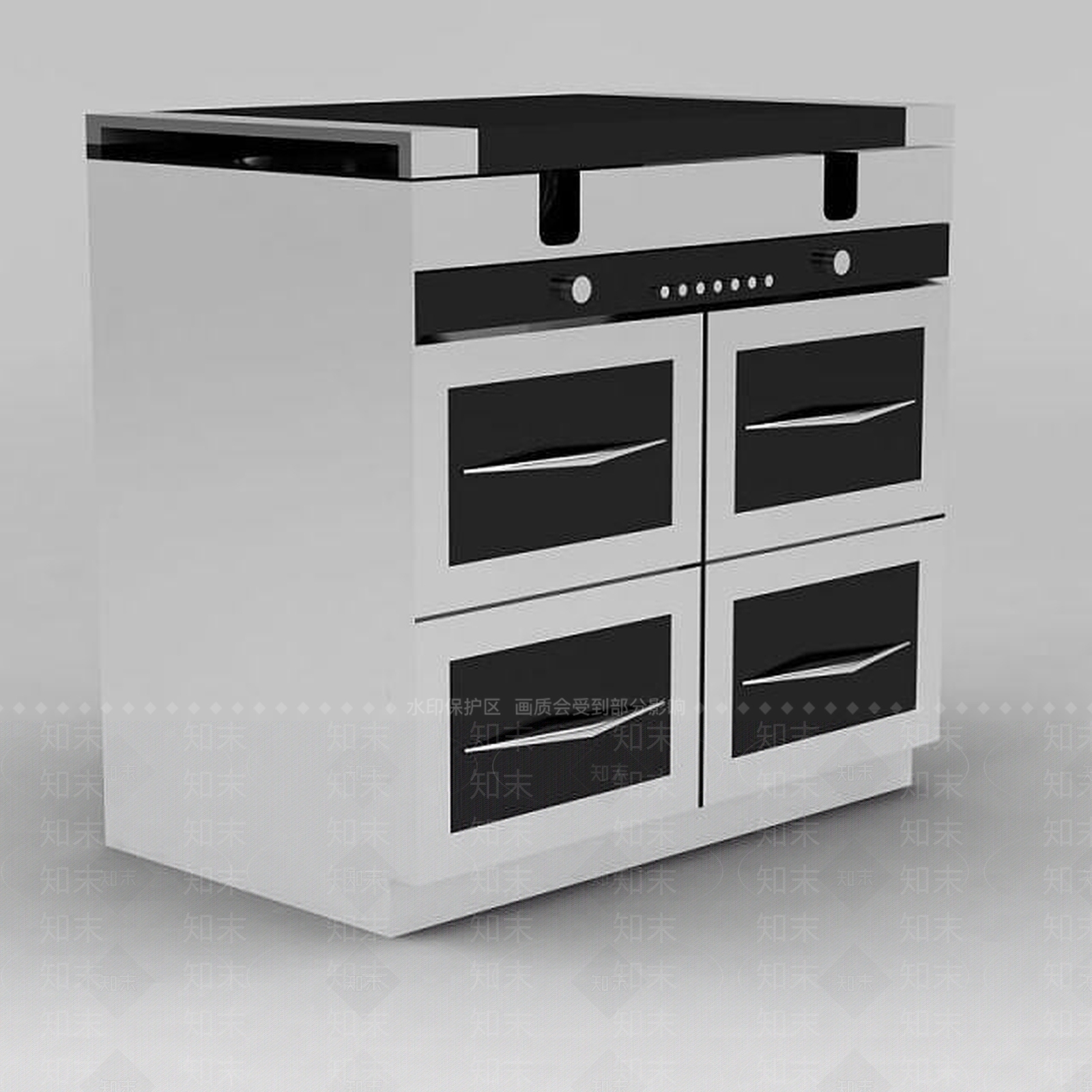 现代厨具3D模型下载【ID:1186343552】