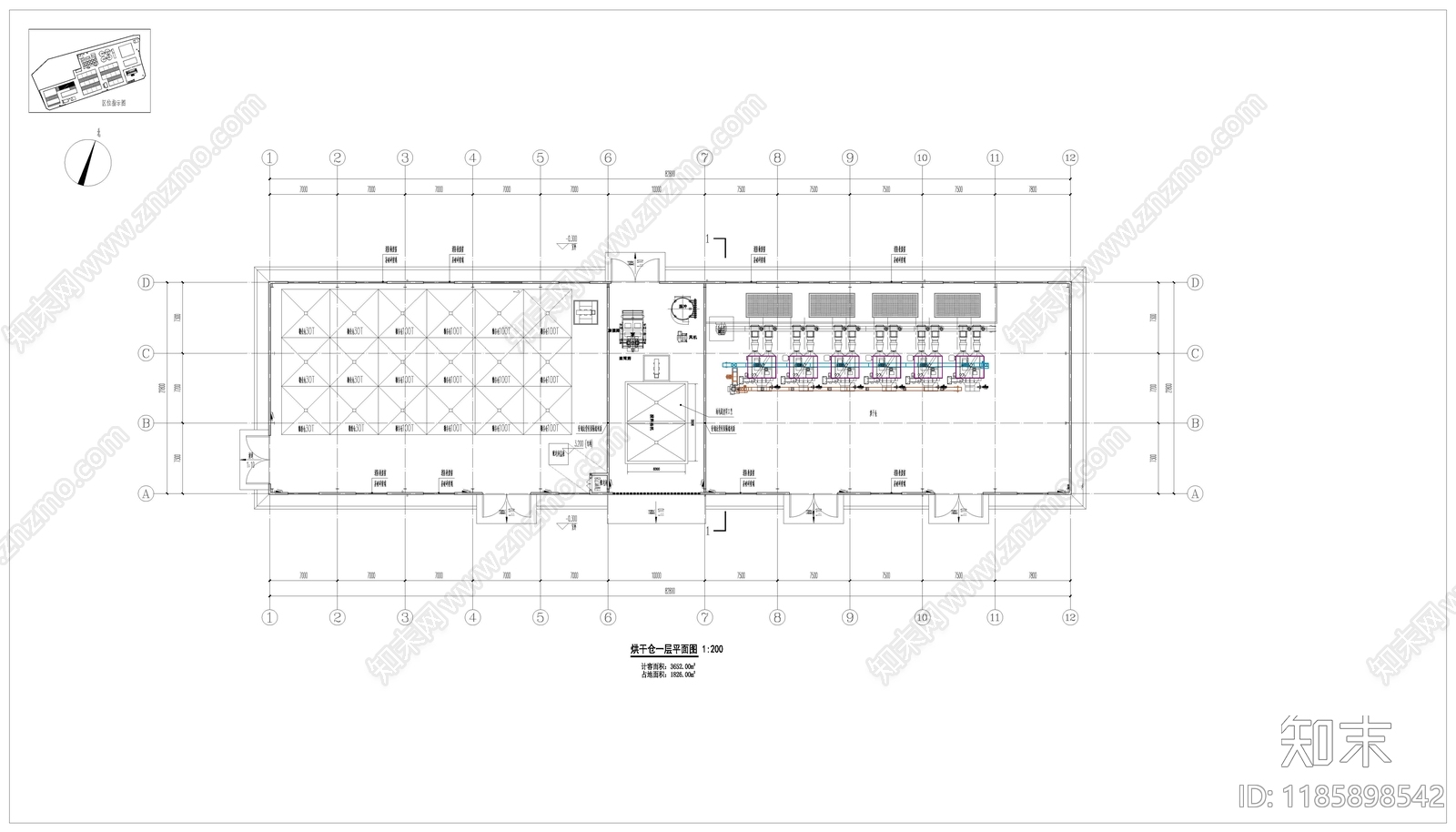 现代产业园建筑施工图下载【ID:1185898542】