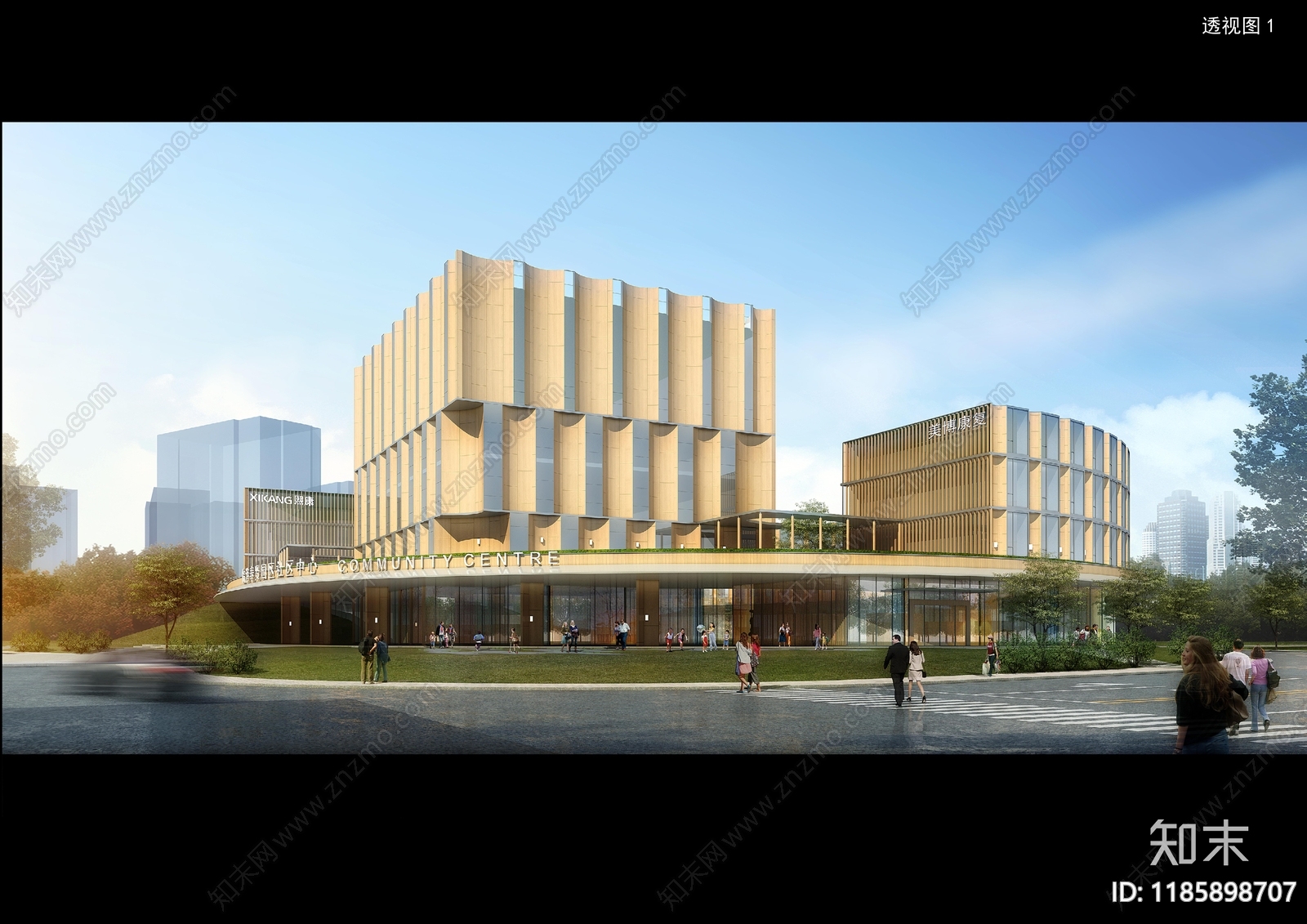 现代其他公共建筑cad施工图下载【ID:1185898707】