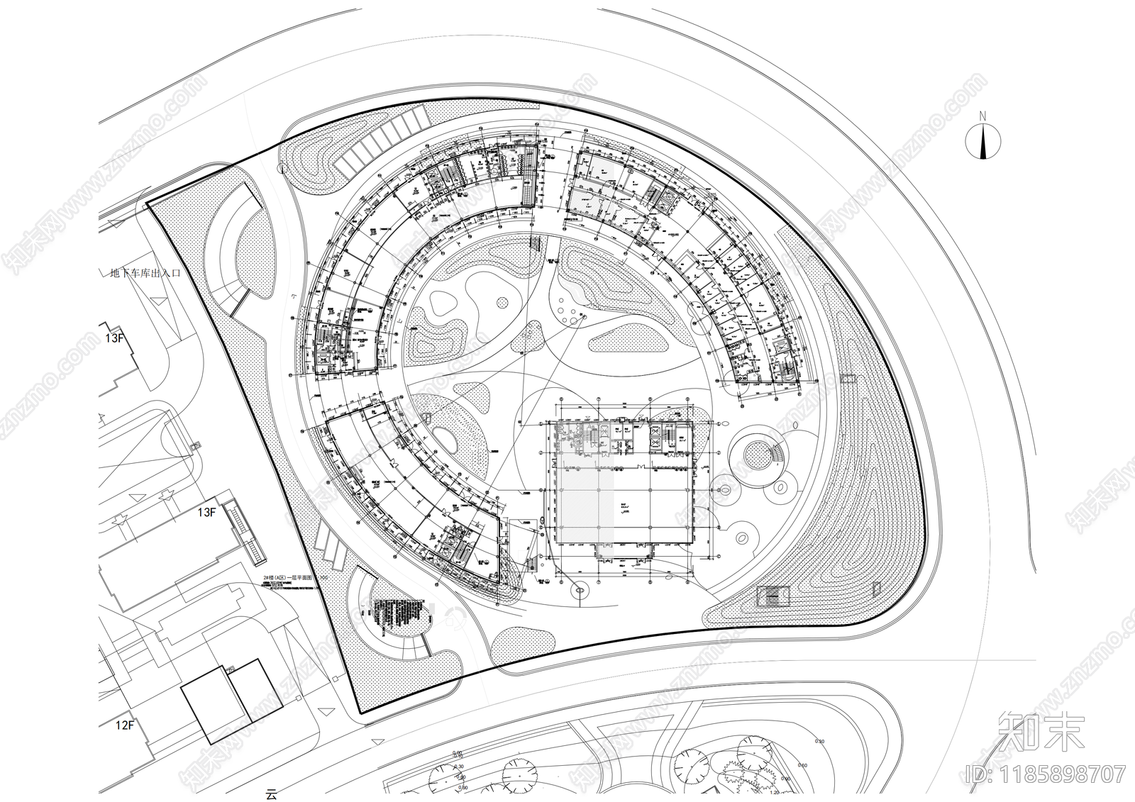 现代其他公共建筑cad施工图下载【ID:1185898707】